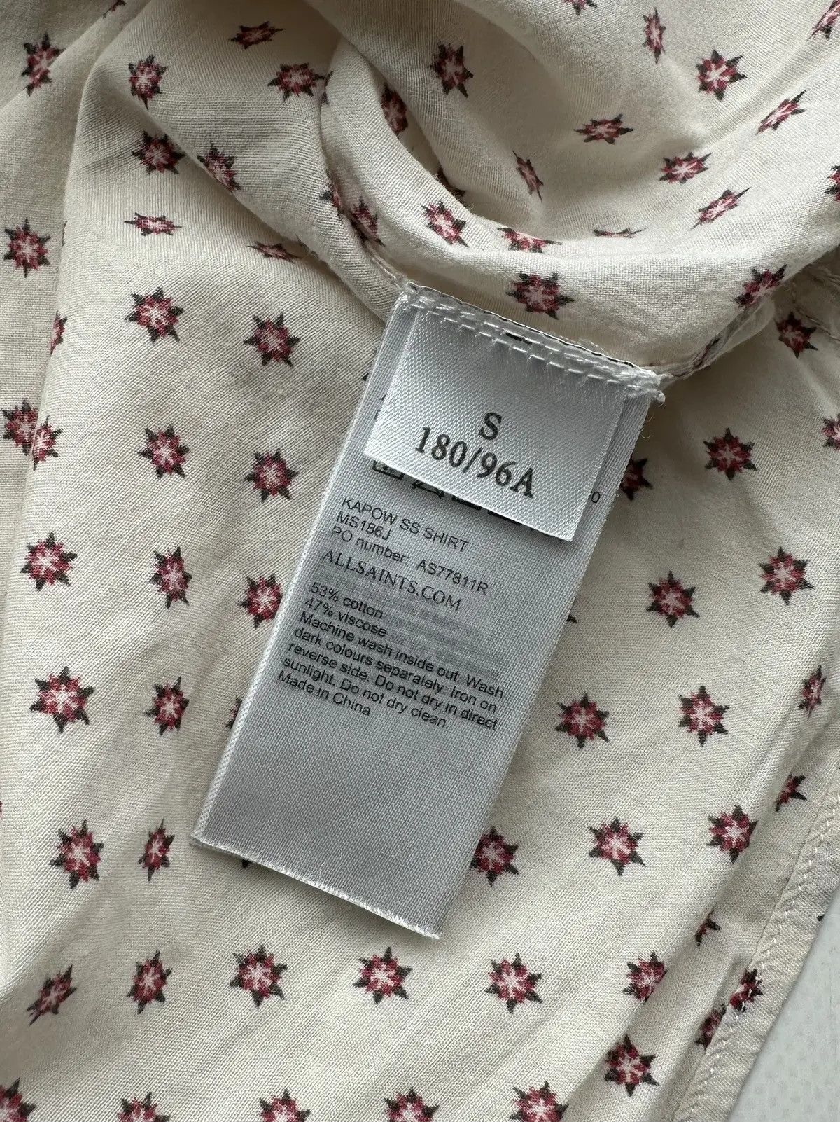 Allsaints Allsaints Shirt Short Sleeve (481) Size US S / EU 44-46 / 1 - 5 Thumbnail