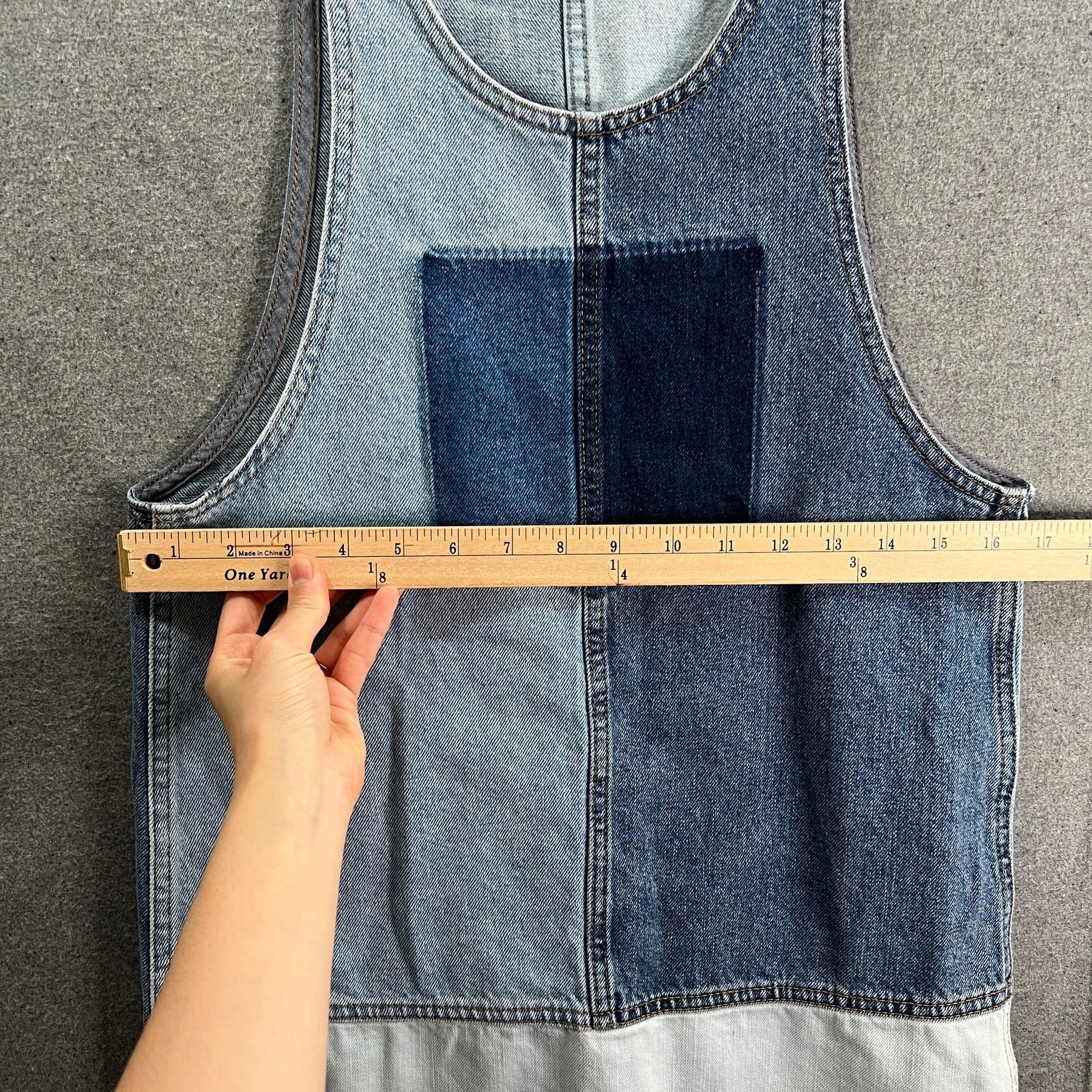 Topshop Top Shop MOTO Overall Jeans Dress Women Size 2 Blue Denim Size XS / US 0-2 / IT 36-38 - 4 Thumbnail