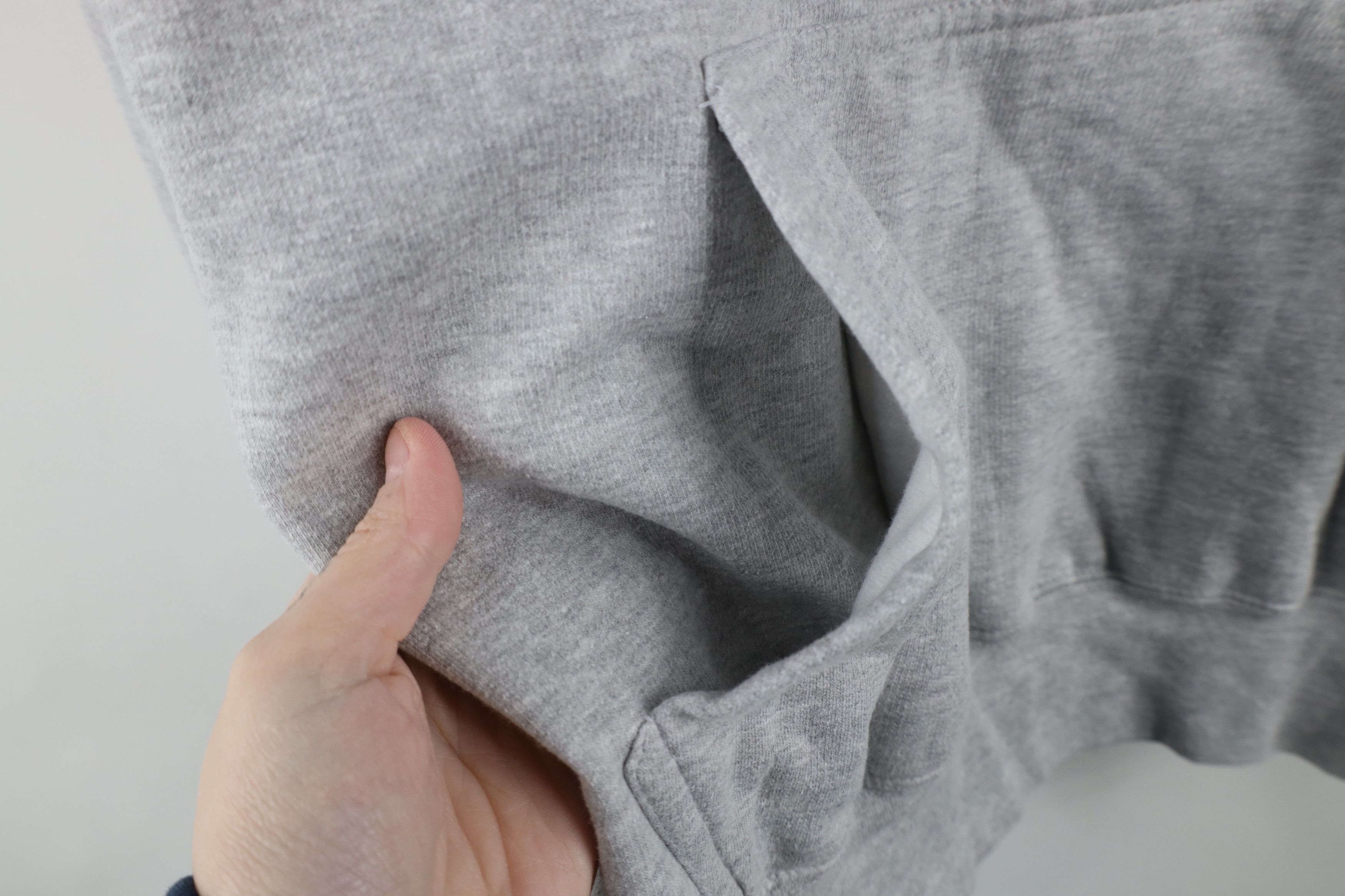 Vintage Vintage 90s Y2K Streetwear Hoodie Sweatshirt Heather Gray Size US M / EU 48-50 / 2 - 7 Thumbnail
