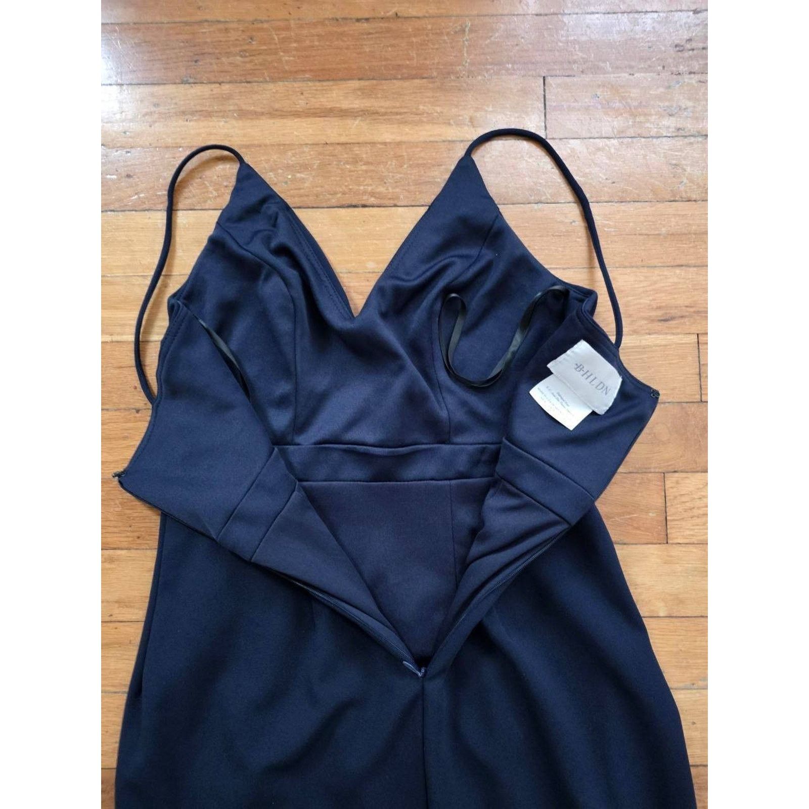 Baldessarini BHLDN V-Neck Faux-Wrap Stretch Crep Midi Dres Size 4 A001553 Size S / US 4 / IT 40 - 8 Thumbnail