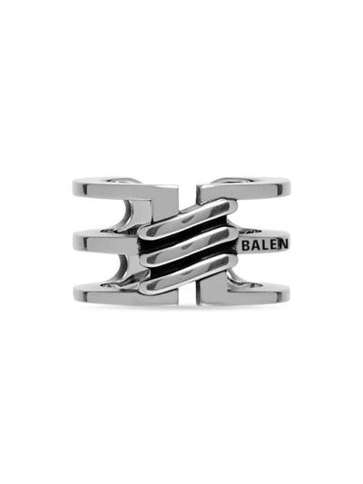 Balenciaga o1bcso1str1024 Size: 54 / BB Icon Open Ring in Silver Size ONE SIZE - 1 Preview