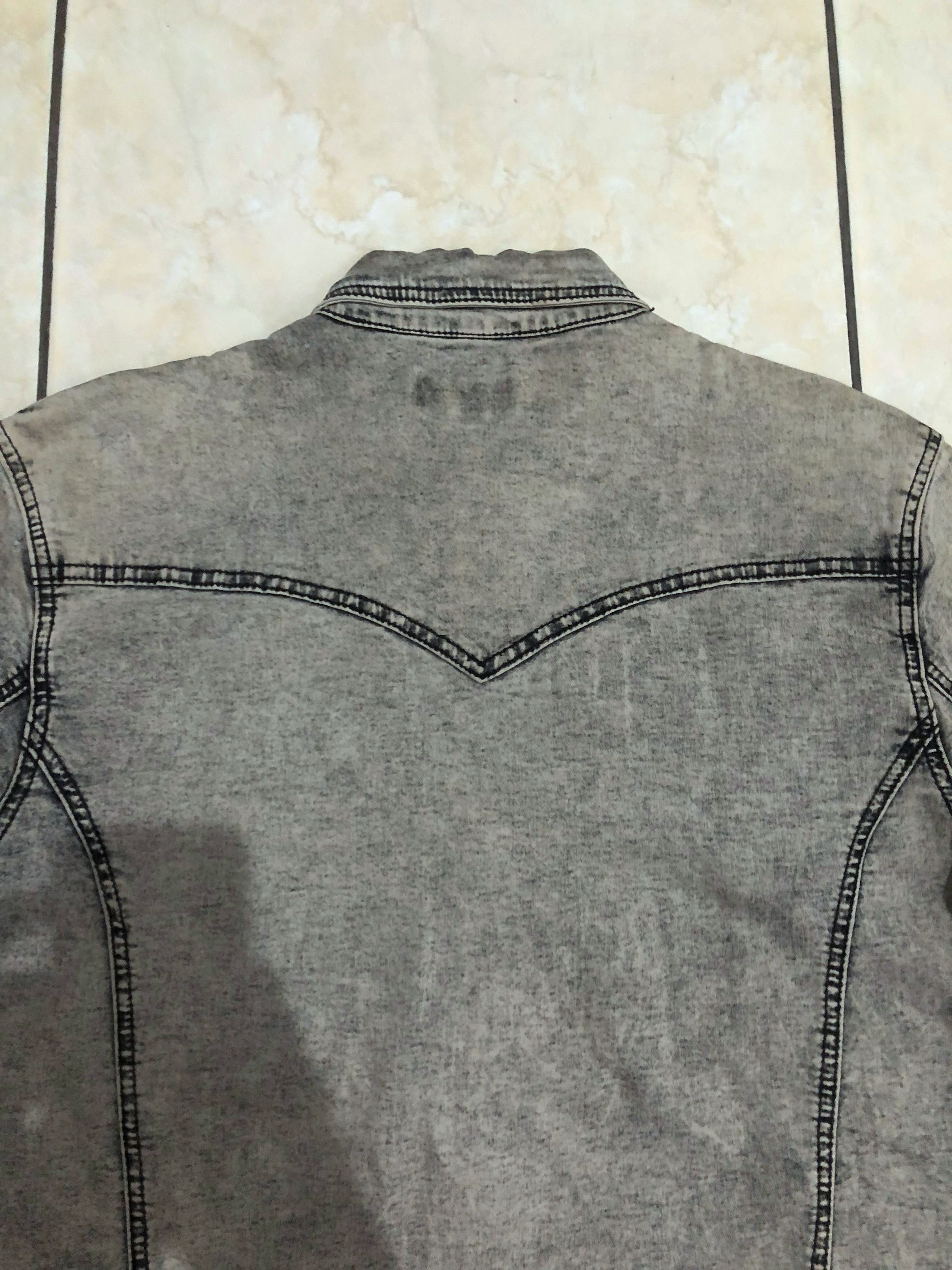 In The Attic In The Attic Homme Acid Wash Western Denim Shirt Size US M / EU 48-50 / 2 - 10 Thumbnail