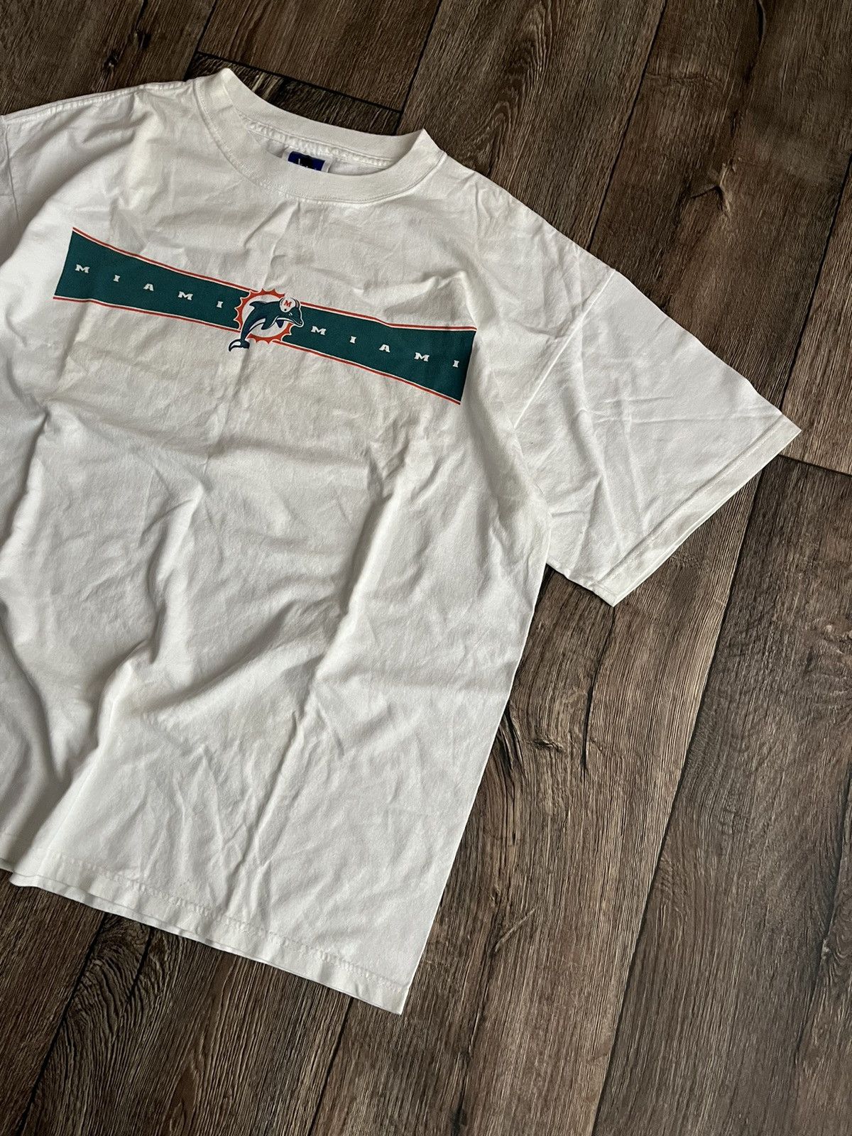 Adidas Vintage Adidas Miami Dolphins Back Print T-shirt NFL Size US L / EU 52-54 / 3 - 2 Thumbnail