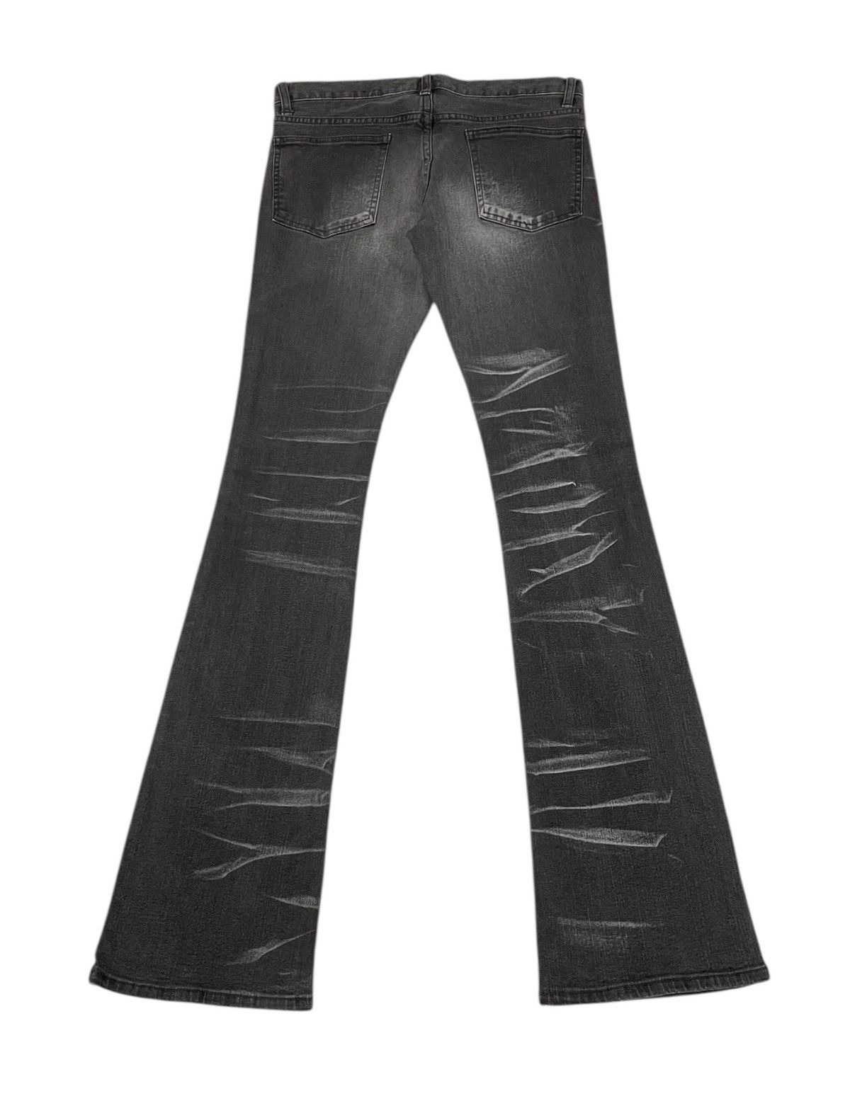 14th Addiction Schlussel Japan Flare Jeans Faded Black Size US 30 / EU 46 - 4 Thumbnail