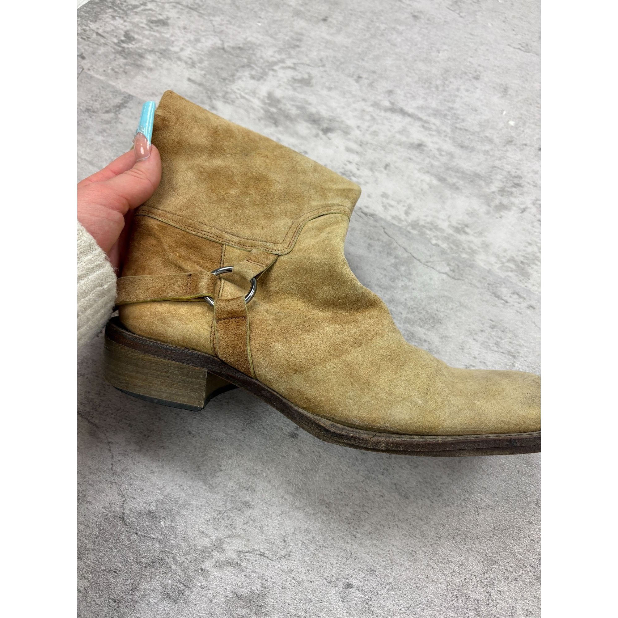 Other Vintage Vero Cuoiou Leather Riding Suede Boots Size US 6.5 / EU 39-40 - 2 Thumbnail
