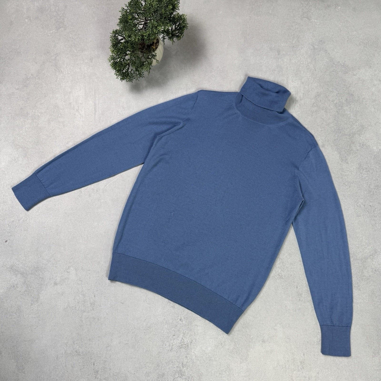 Gran Sasso Gran Sasso Women Turtleneck Sweater Blue Size 42 Size M / US 6-8 / IT 42-44 - 1 Thumbnail