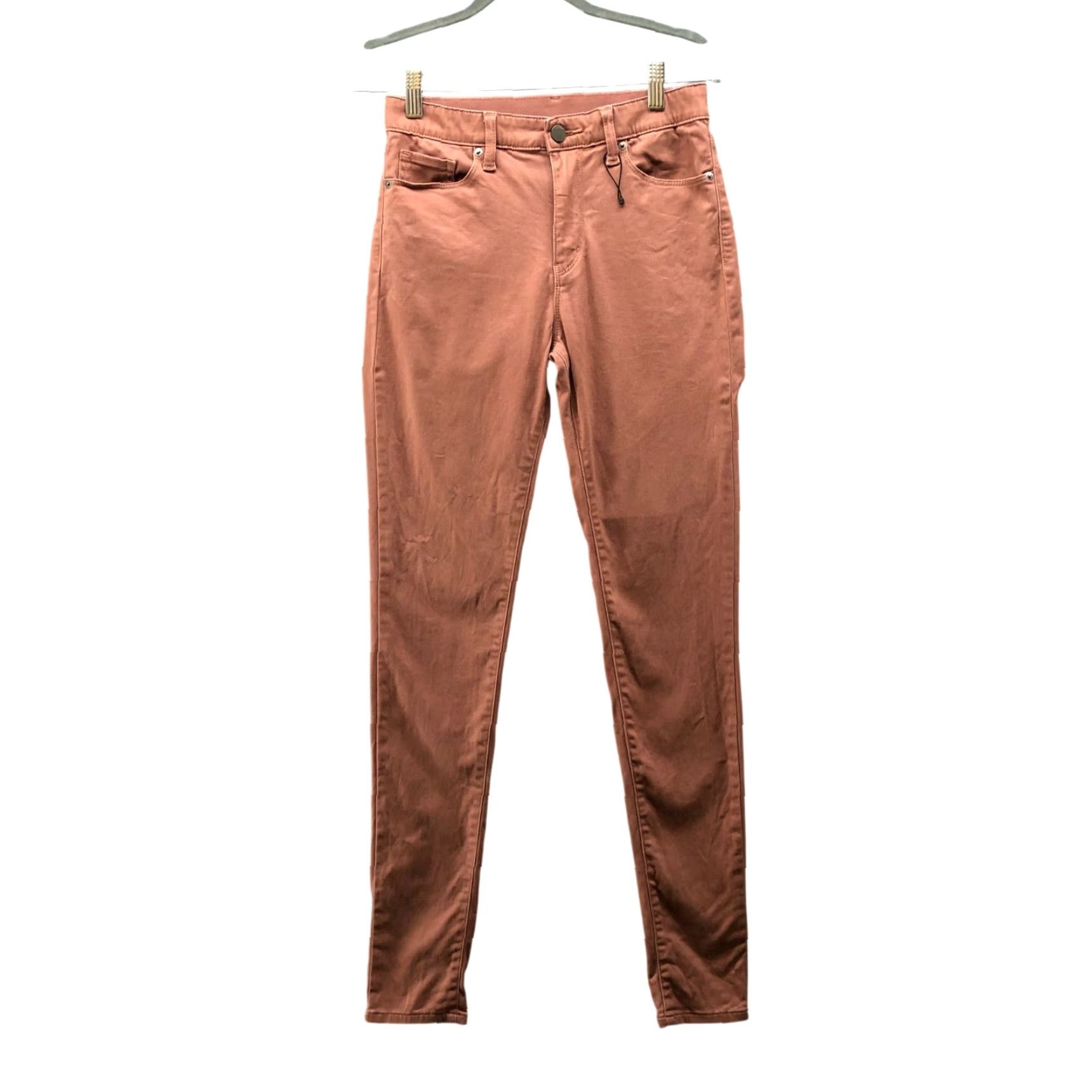 Uniqlo Uniqlo Ezy Skinny Fit Color Jeans Womens S Tan Brown Stretch 27 Inseam Chino Denim 5-Pocket Design Mid Rise Regular Size Size 28" / US 6 / IT 42 - 2 Thumbnail