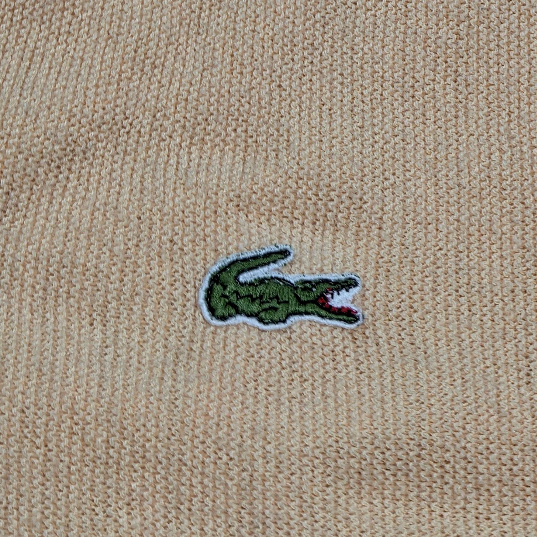 Vintage VINTAGE Izod Lacoste V Neck Sweater Shirt Mens Peach Ombre Fade 70s University USA Sz M Size US M / EU 48-50 / 2 - 6 Thumbnail