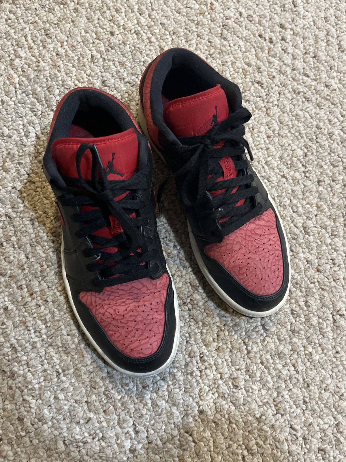 Air jordan 1 low elephant print hot sale