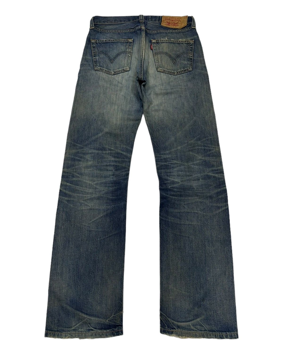 Levi's 🔥Levis 501 Japan Distressed Denim Jeans Size US 30 / EU 46 - 2 Thumbnail