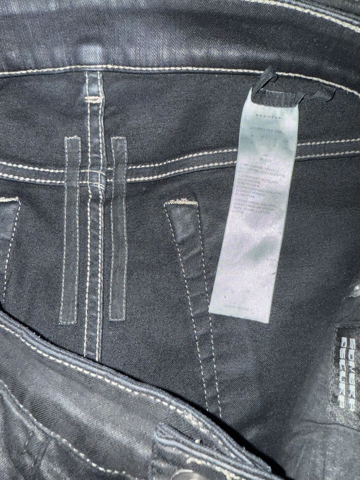 Rick Owens × Rick Owens Drkshdw Rick Owen Drkshdw Waxed Nagakin Cut Denim Size US 32 / EU 48 - 4 Thumbnail