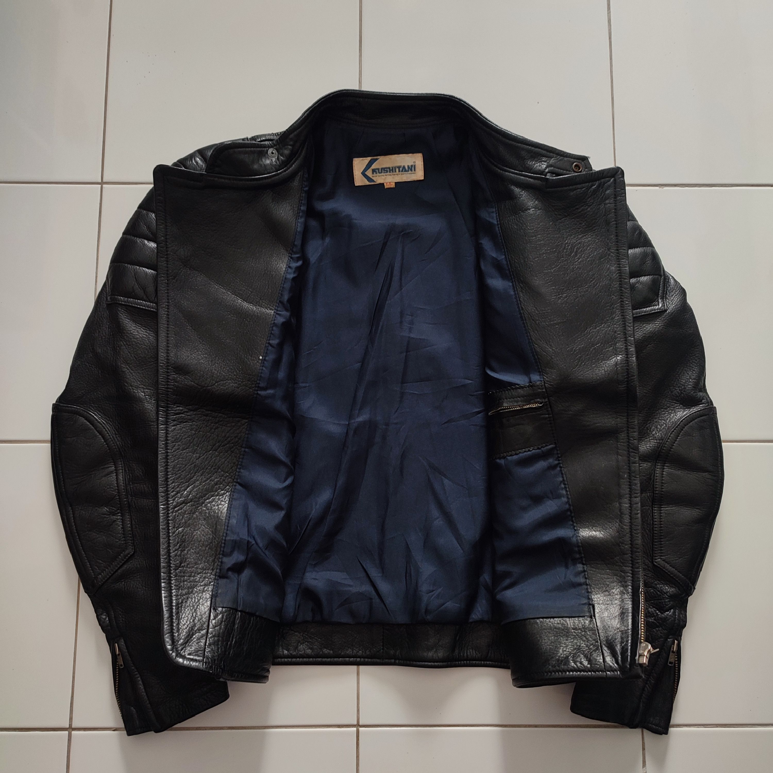 Japanese Brand 🔥STEALS🔥Rare Retro Kushitani leather Padded Jacket Size US S / EU 44-46 / 1 - 4 Thumbnail