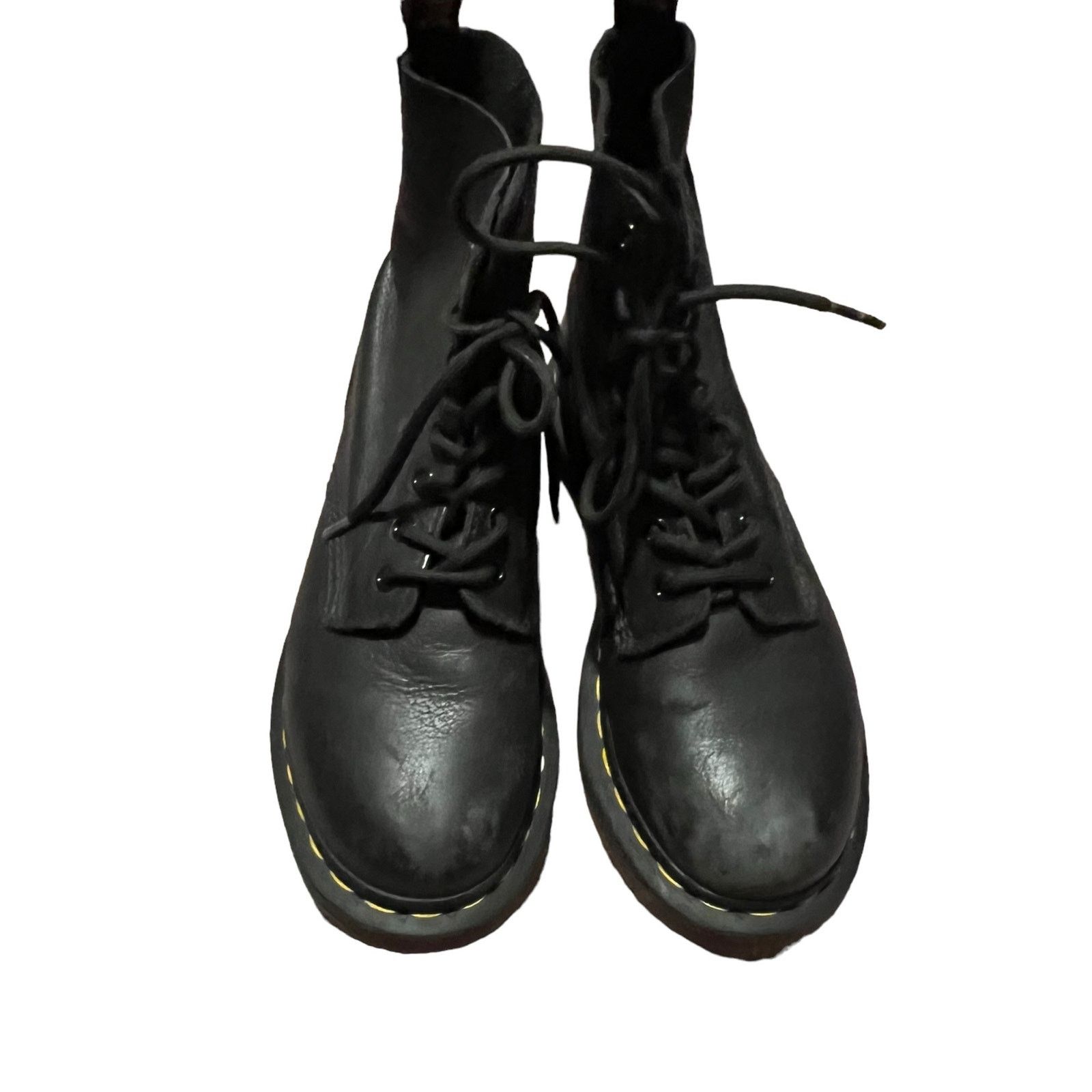 Dr. Martens Dr. Martens 1460 Pascal 8 Eye Lace Up Leather Boots Black 6 Size US 6 / IT 36 - 4 Thumbnail