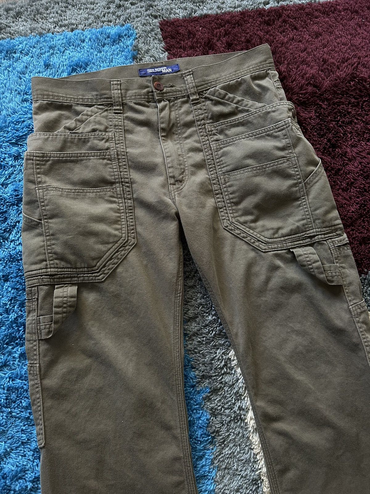 Comme des Garcons × Junya Watanabe AD2011 14 Pocket Carpenter Cargos Size US 32 / EU 48 - 4 Thumbnail