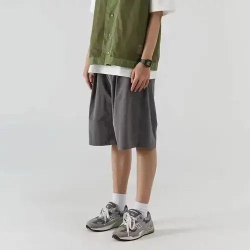 Jean 21SS Indigo Union Japan Grey Worker Oversized Shorts Size US 32 / EU 48 - 4 Thumbnail