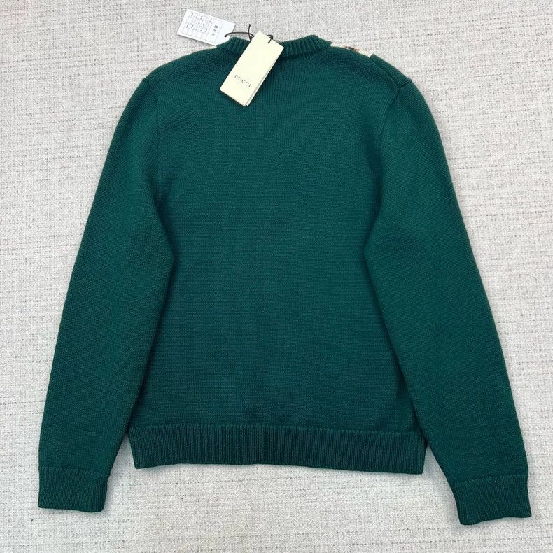 Gucci Gucci Striped letter Logo embroidered V-neck long-sleeved p Size US M / EU 48-50 / 2 - 6 Thumbnail