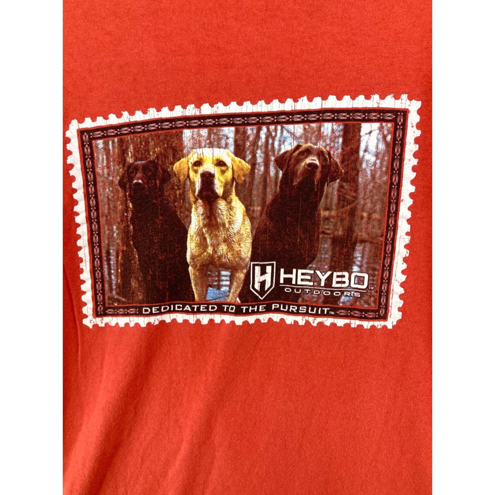 Stampd HeyBo Mens TShirt 3XL Red Outdoor Hunting Labrador Stamp Cotton Cotton? Size US XXL / EU 58 / 5 - 2 Thumbnail