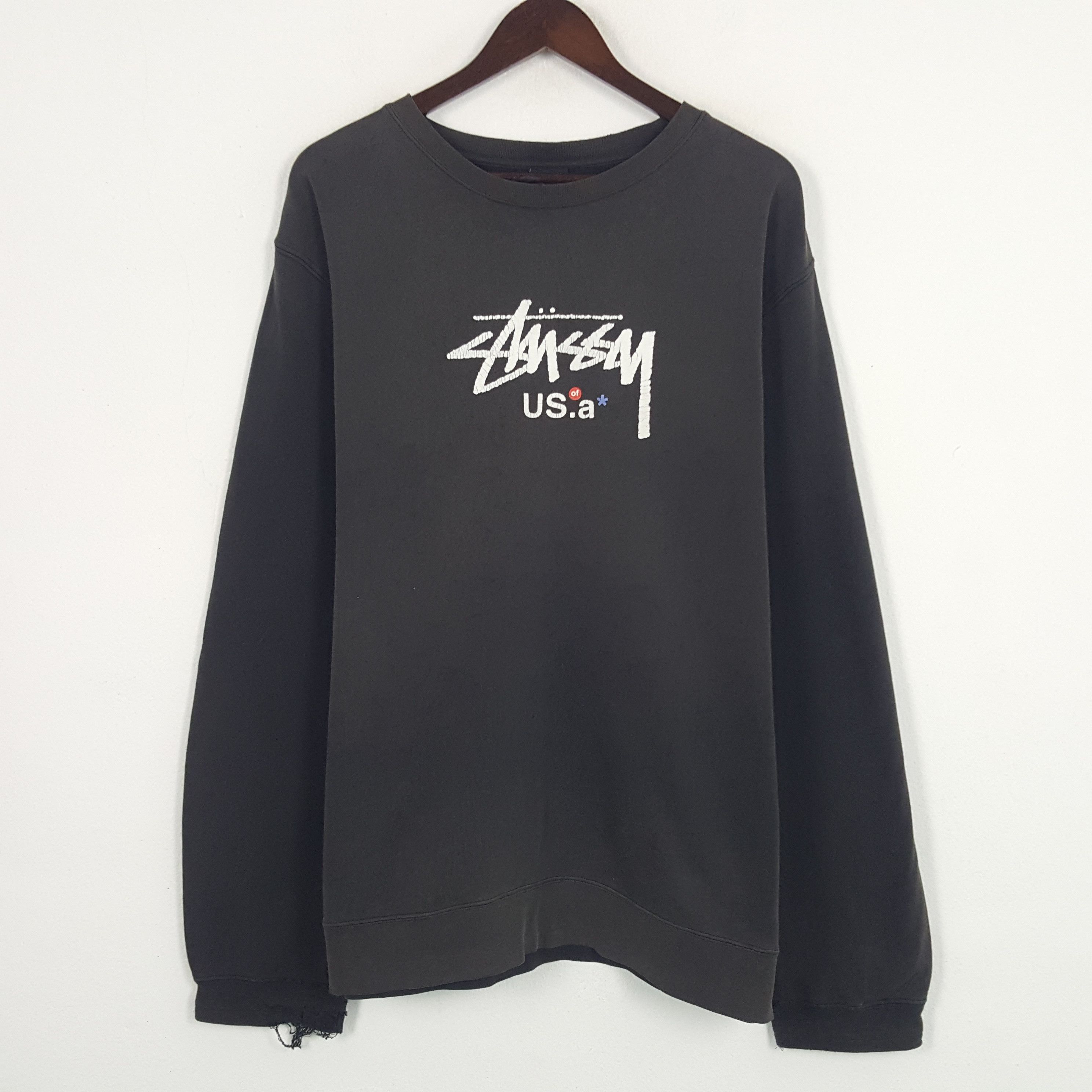 Stussy × Vintage Vintage Stussy USA Sweatshirt Size US XL / EU 56 / 4 - 1 Thumbnail
