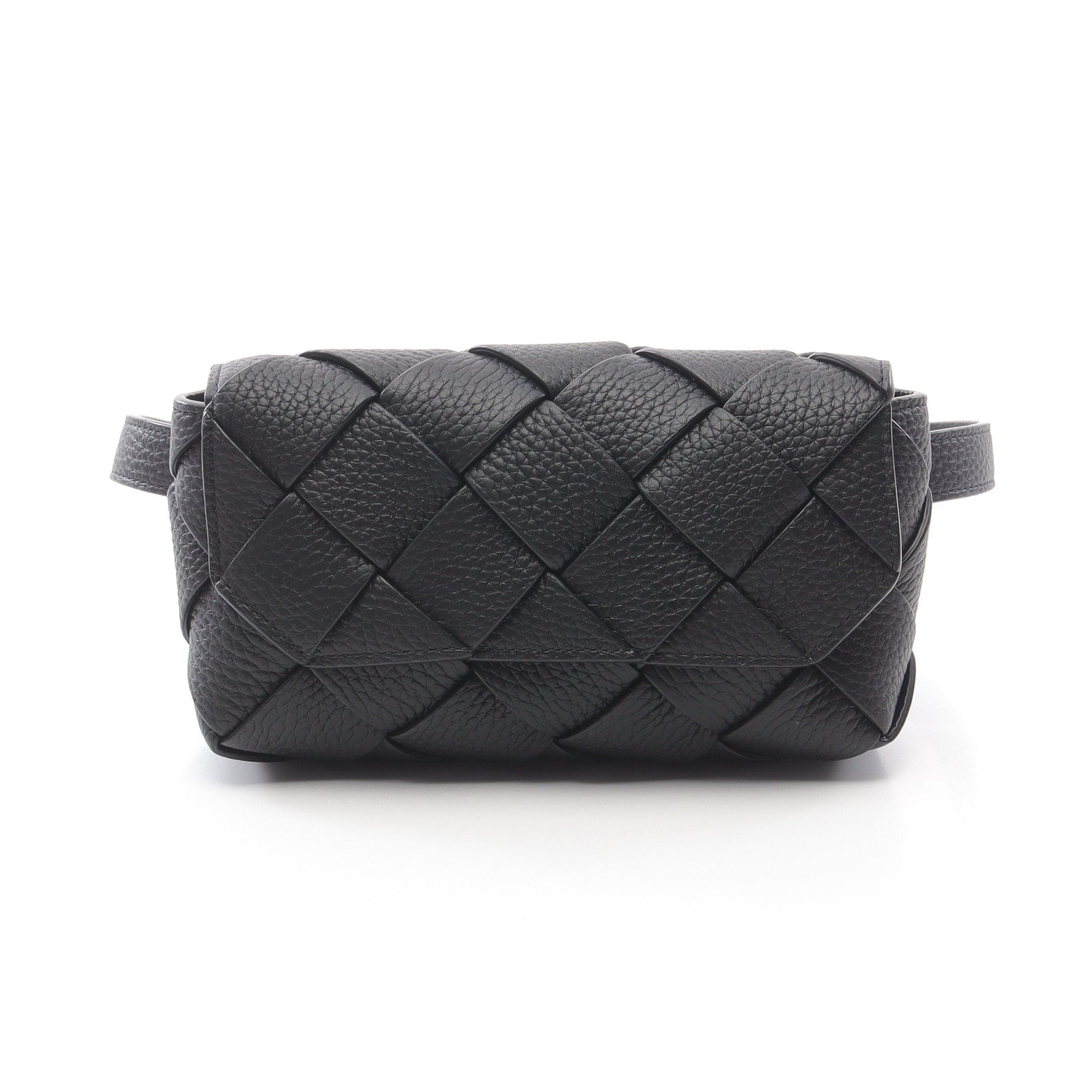 Bottega Veneta Bottega Veneta Diego Belt Bag Body Waist Leather Black Size ONE SIZE - 1 Thumbnail