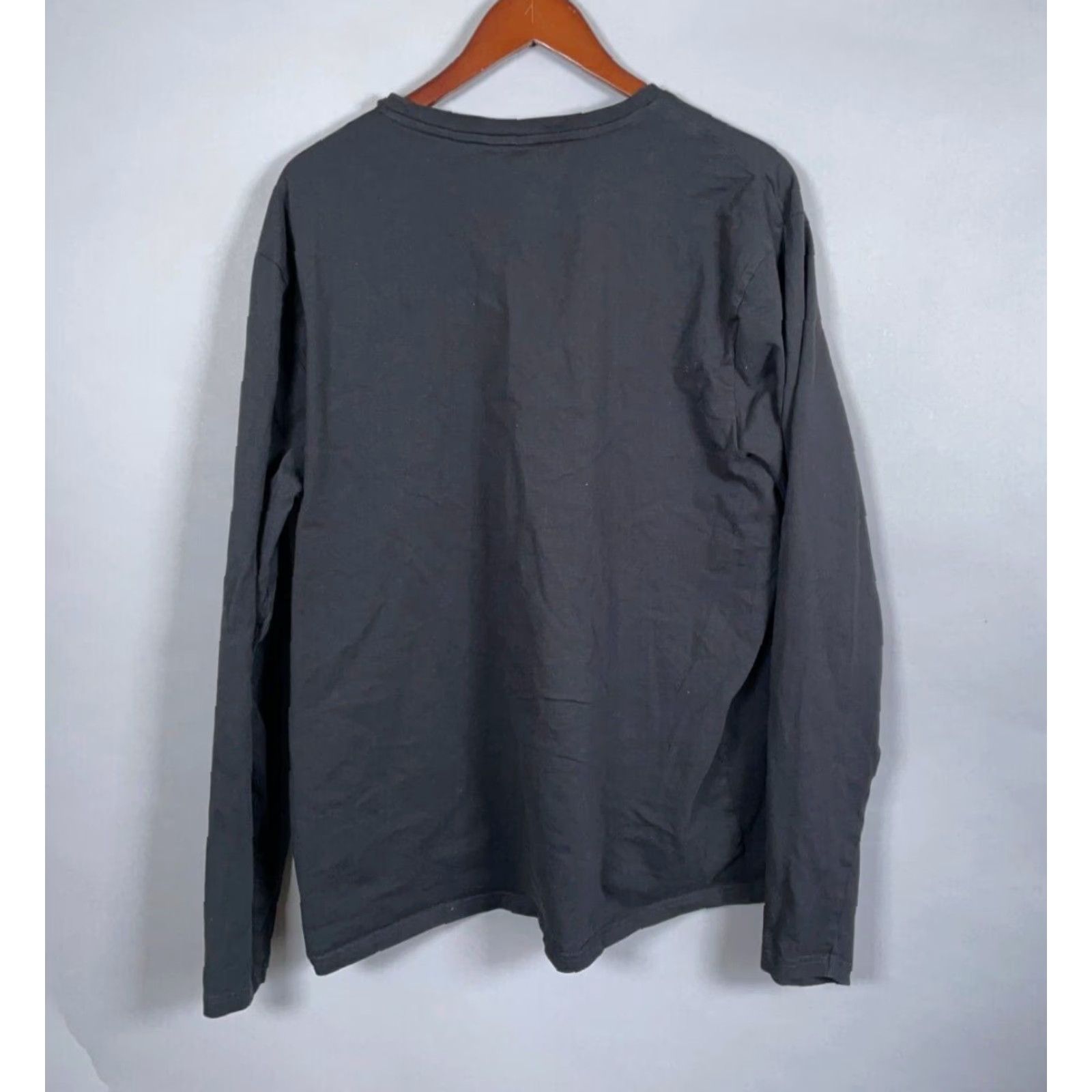 Gymshark VINTAGE Gymshark Men's T-Shirt Long Sleeve Crew Neck Cotton Logo 3XL Black Athleisure Size US XXL / EU 58 / 5 - 2 Thumbnail