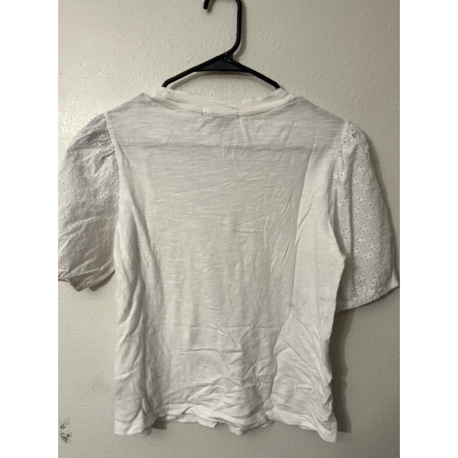 Sanctuary VINTAGE Sanctuary White Cotton Short Sleeve Top Shirt Size Small Women Size S / US 4 / IT 40 - 2 Thumbnail