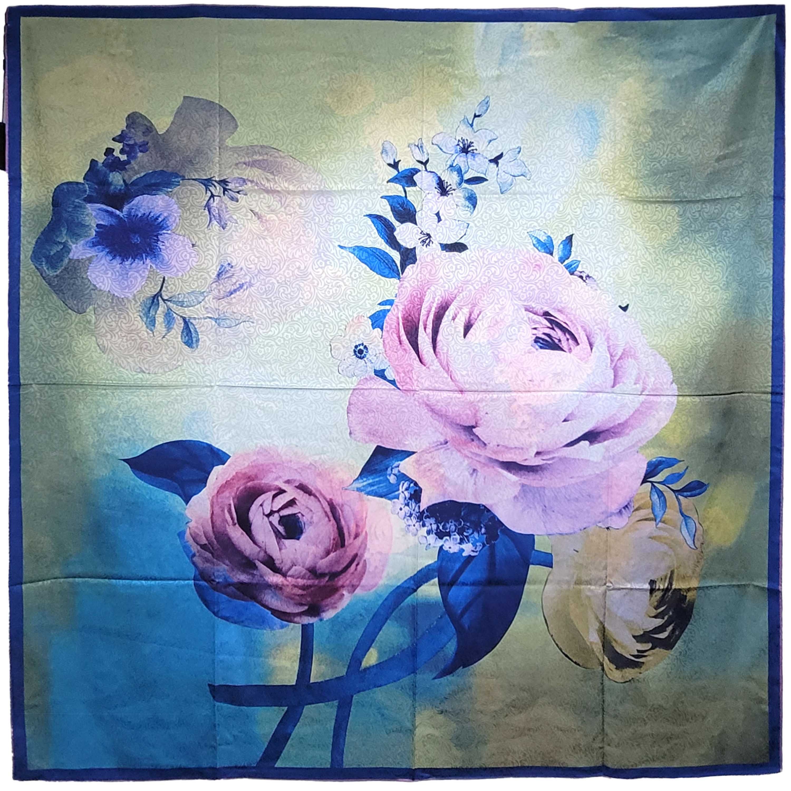 Other NWT Double Sided Silk Scarf 52"x52" Large Square Wrap 3243 Size ONE SIZE - 1 Thumbnail