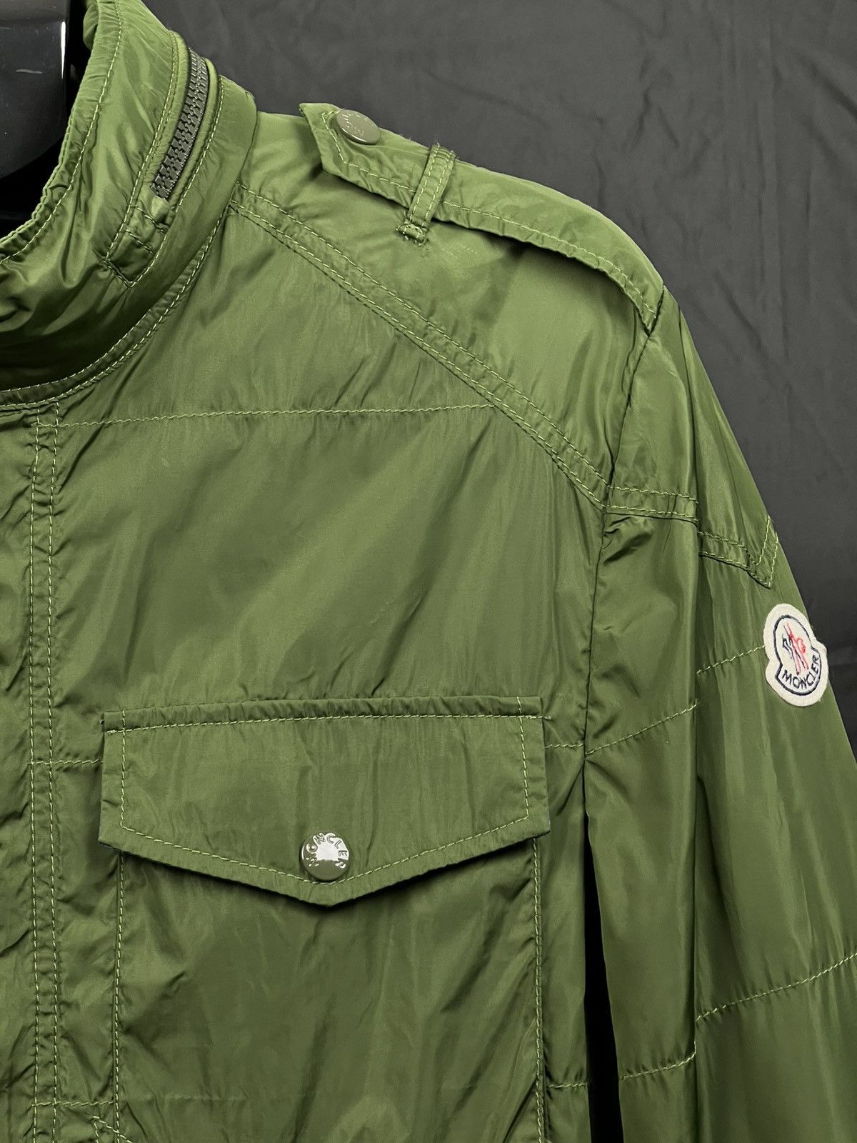 Moncler Moncler Lightweight Field Jacket Green Spring Windbreaker Size US L / EU 52-54 / 3 - 1 Thumbnail