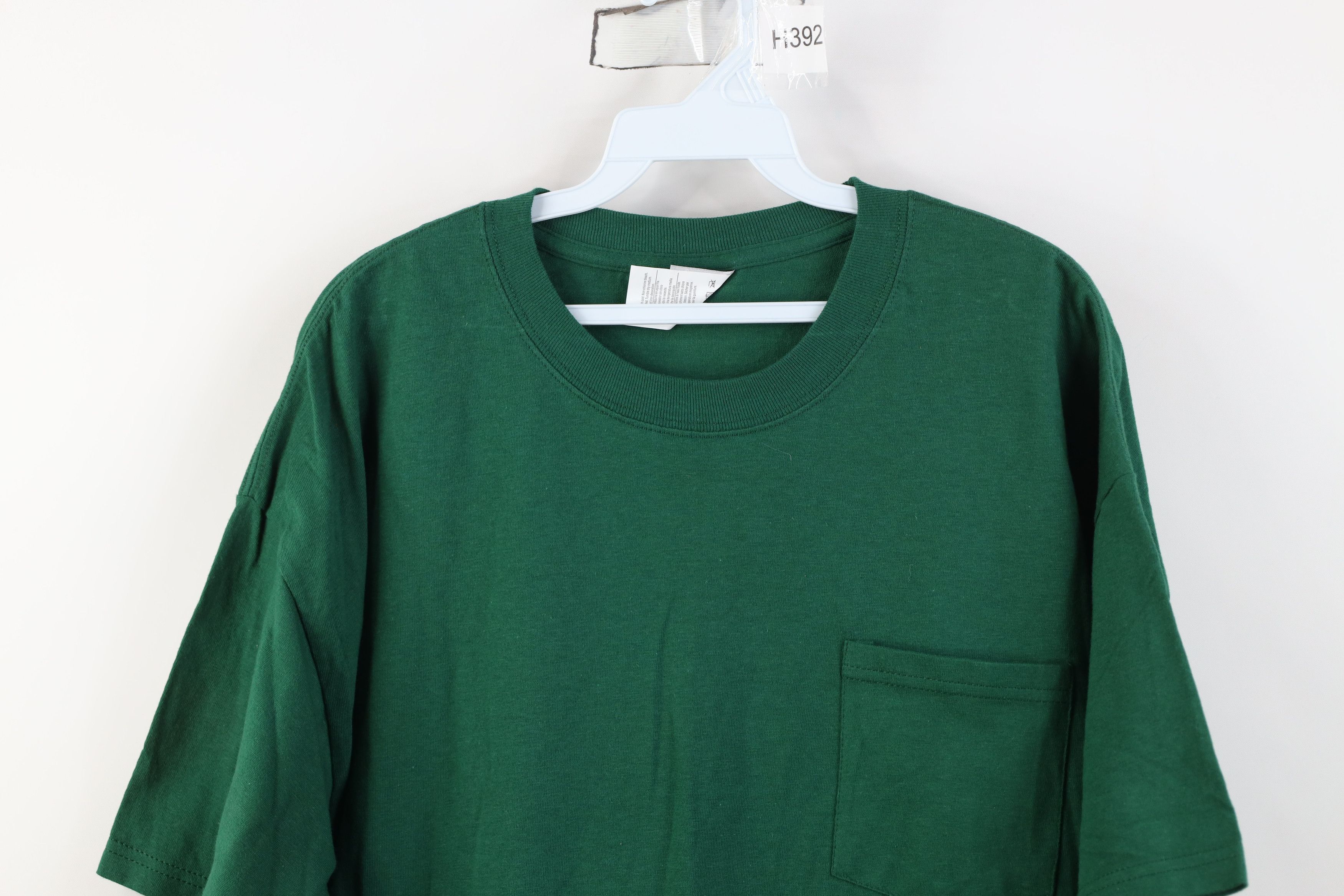 Hanes Deadstock Vintage Hanes Beefy Pocket T-Shirt Hunter Green Size US XL / EU 56 / 4 - 2 Thumbnail