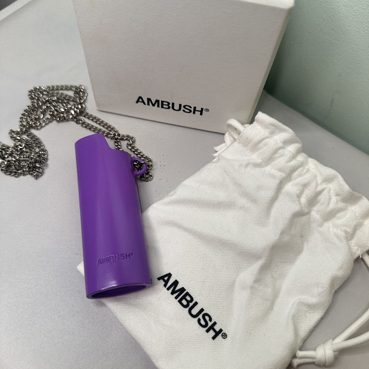 Ambush Design Ambush Lighter Case Necklace - Purple (Full Set) Size ONE SIZE - 1 Thumbnail
