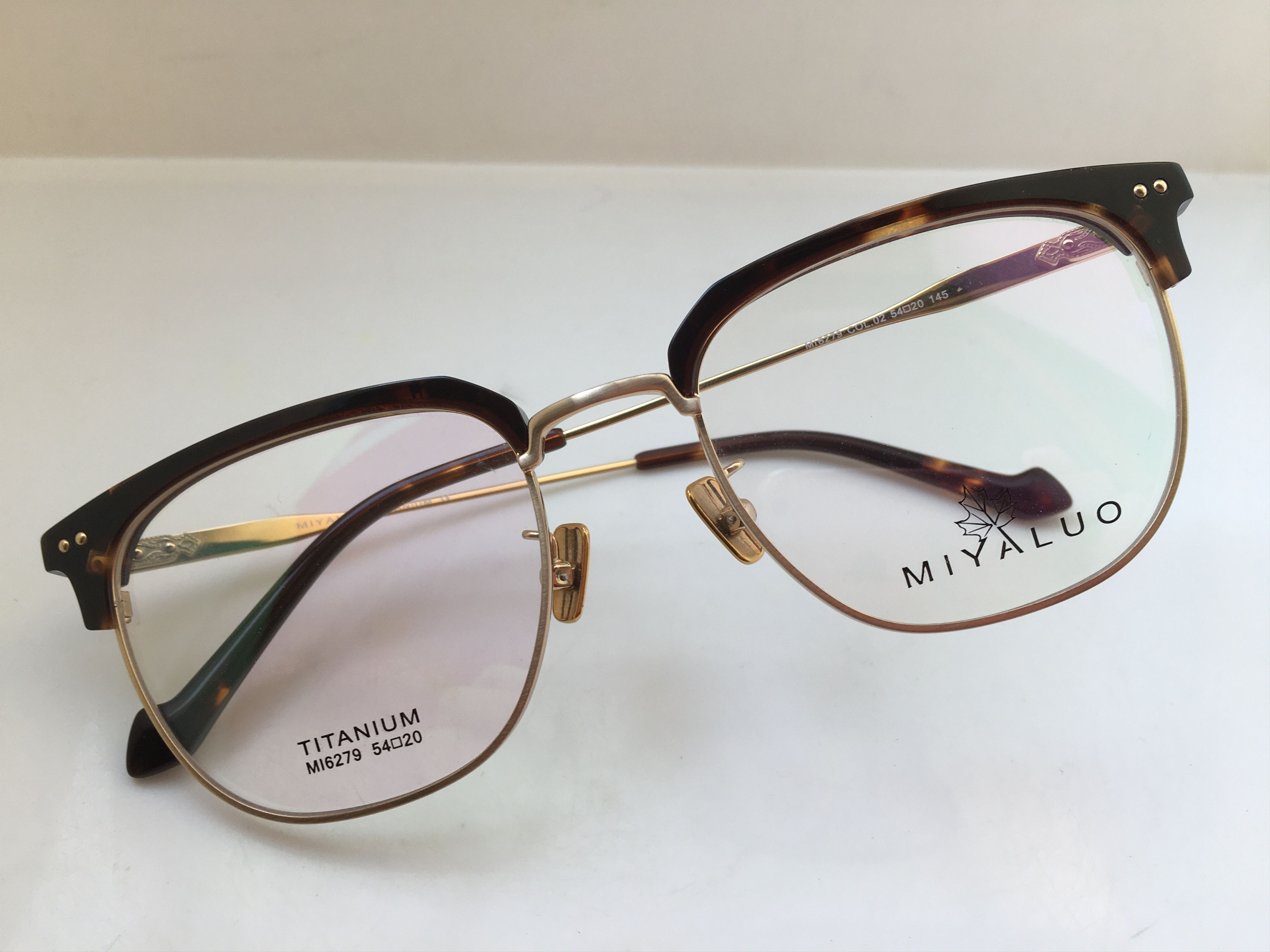 Other Miyaluo Tortoise Gold Malcolm Eyeglasses Frame Titanium Size ONE SIZE - 5 Thumbnail