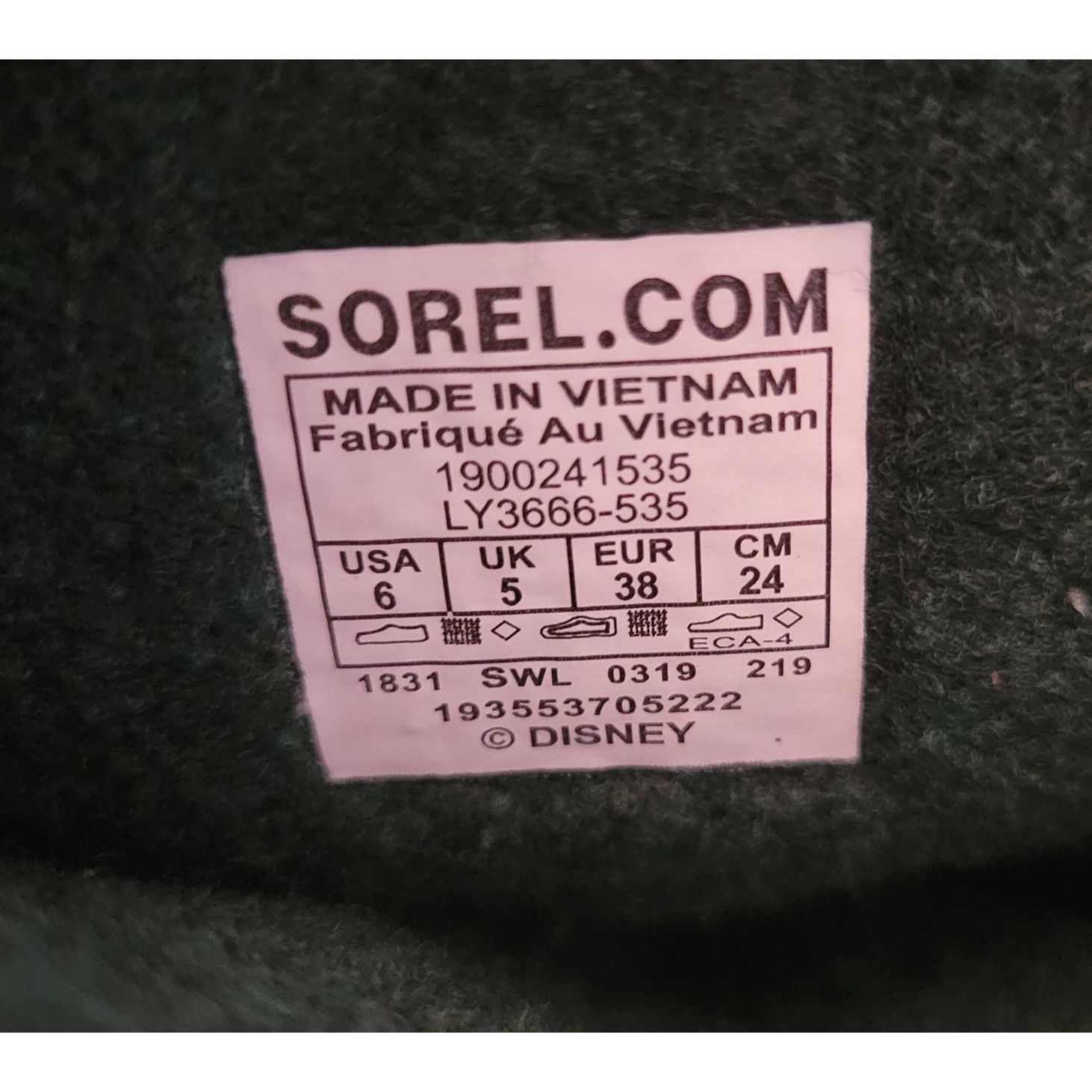 SOREL Disney Frozen II Sorel Winter Boots Youth 6 Insulated Waterp Size US 7 / IT 37 - 6 Thumbnail