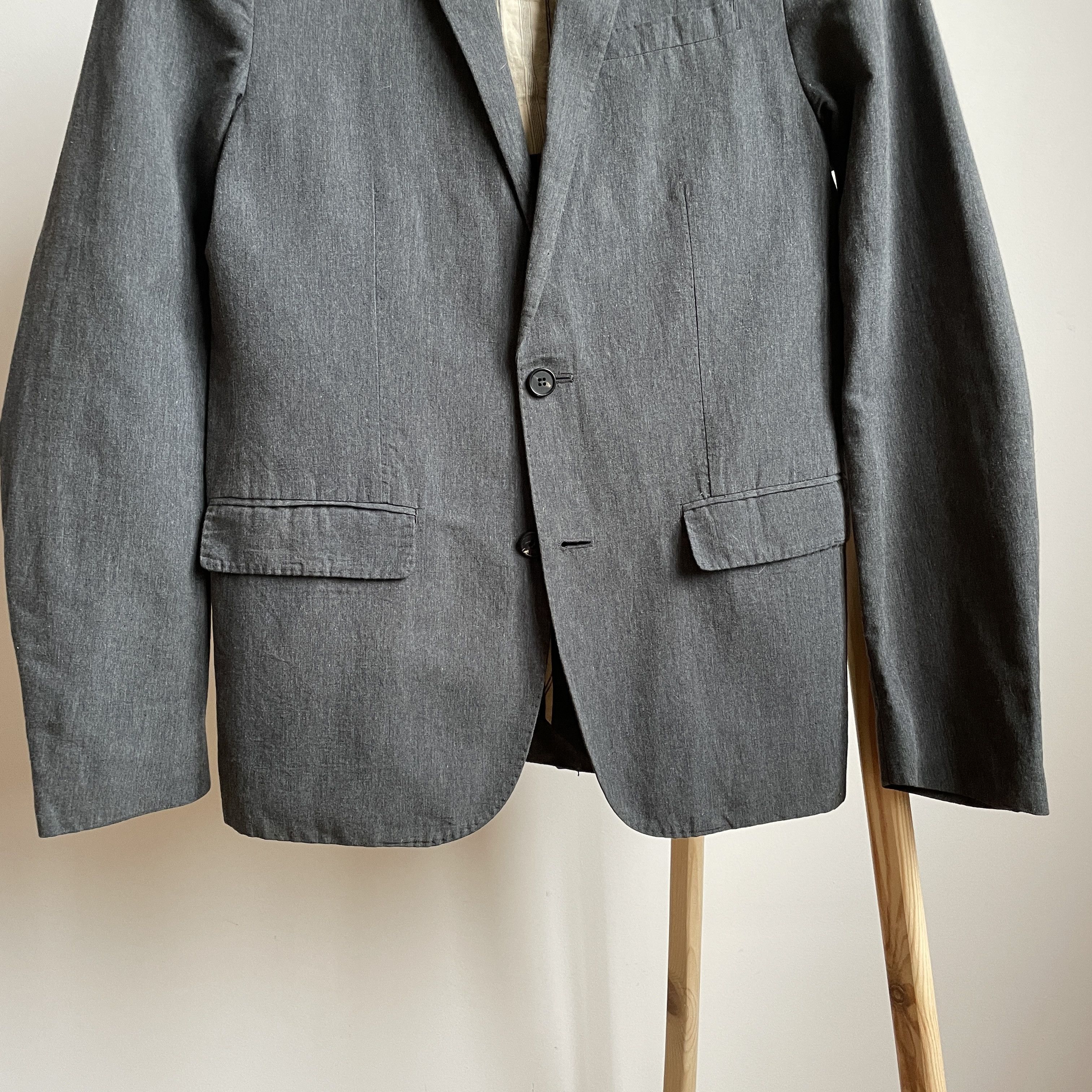 Allsaints Allsaints Ballast Charge Cotton/Linen Half Lined Blazer Size 36R - 5 Thumbnail