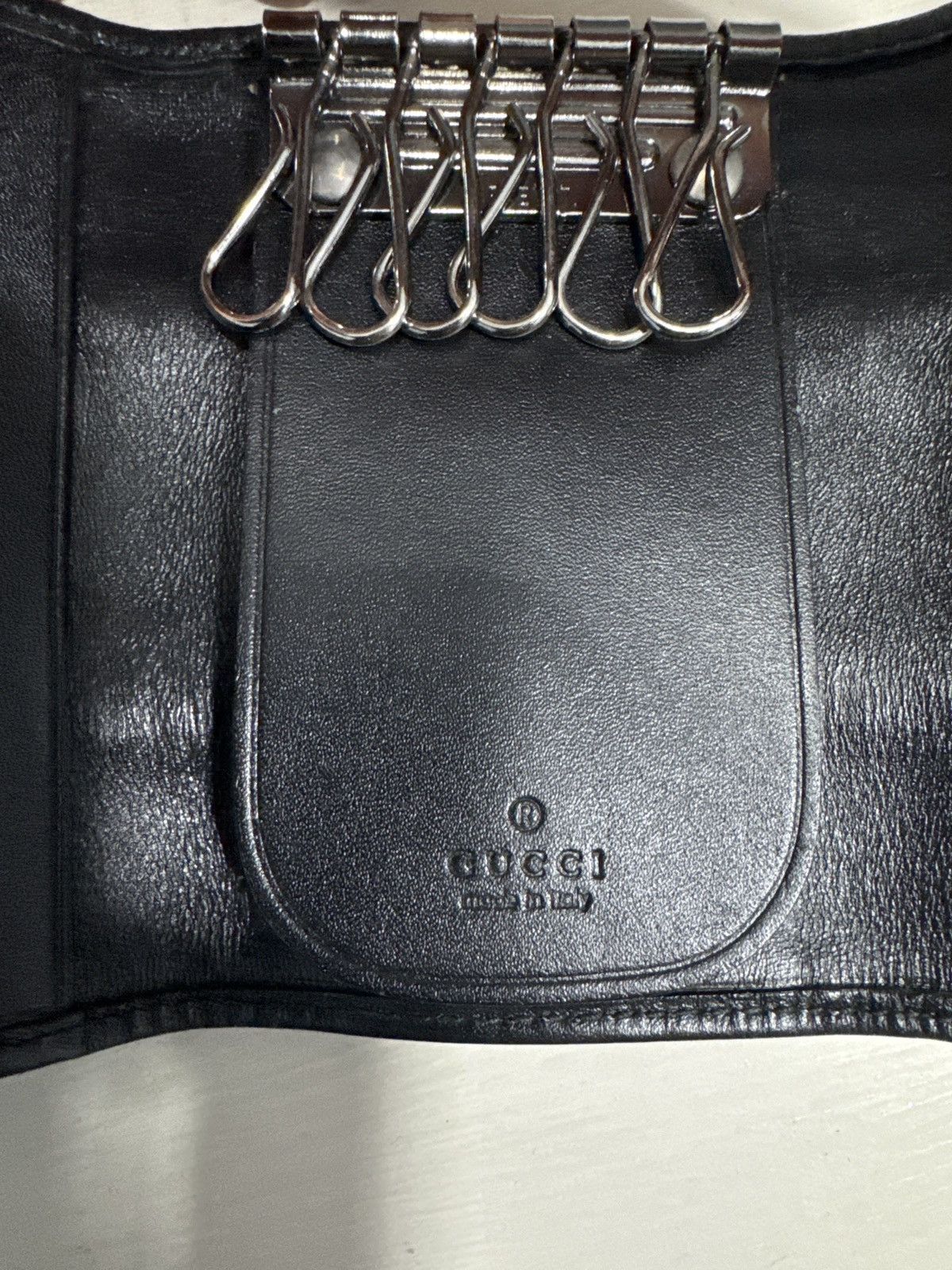 Gucci Gucci GG Canvas Black “GG Nero” 6-Key Holder Wallet Size ONE SIZE - 8 Thumbnail