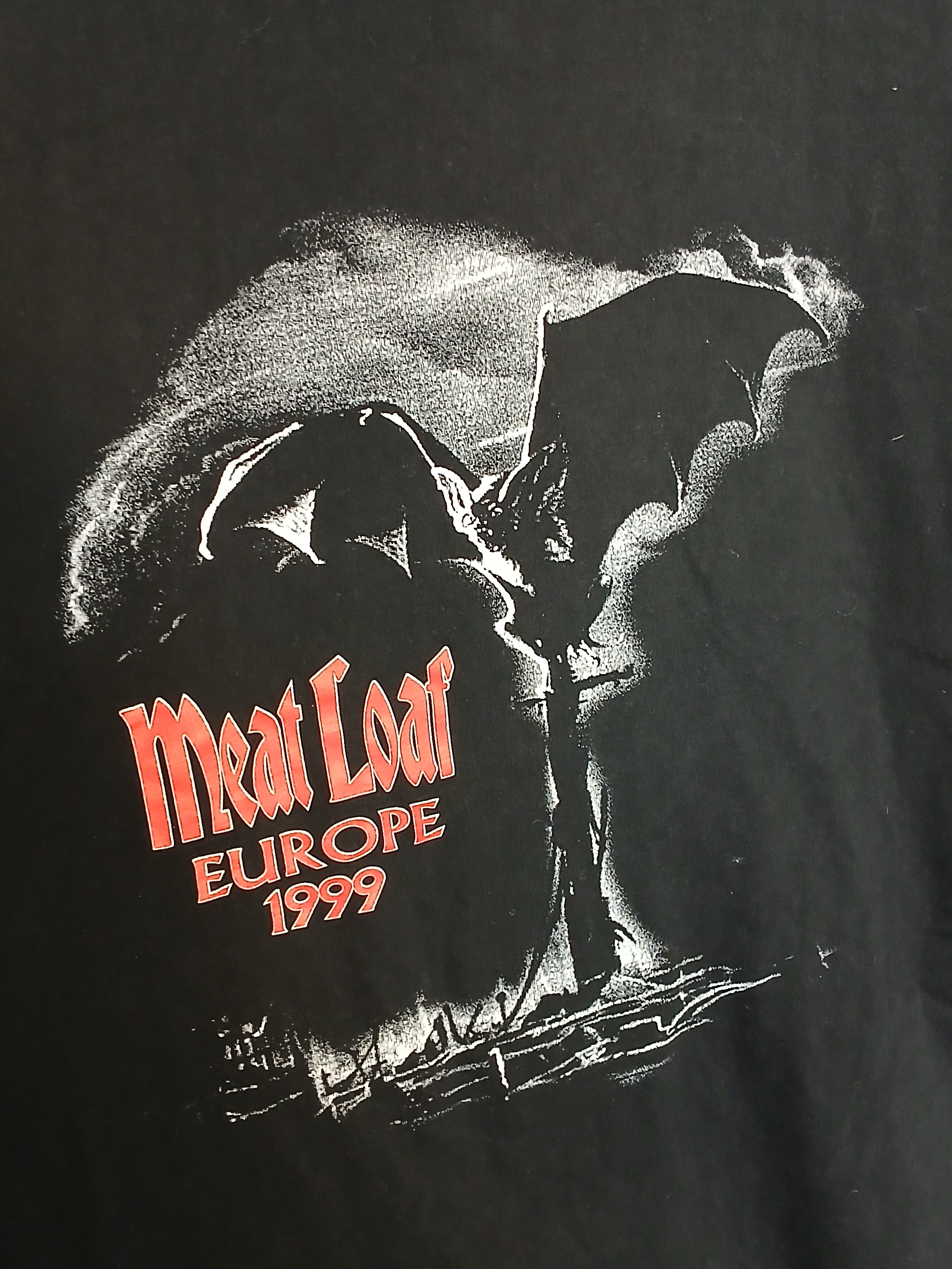 Band Tees × Vintage Vintage Meat Loaf Europe 1999 T-Shirt Size US XL / EU 56 / 4 - 4 Thumbnail