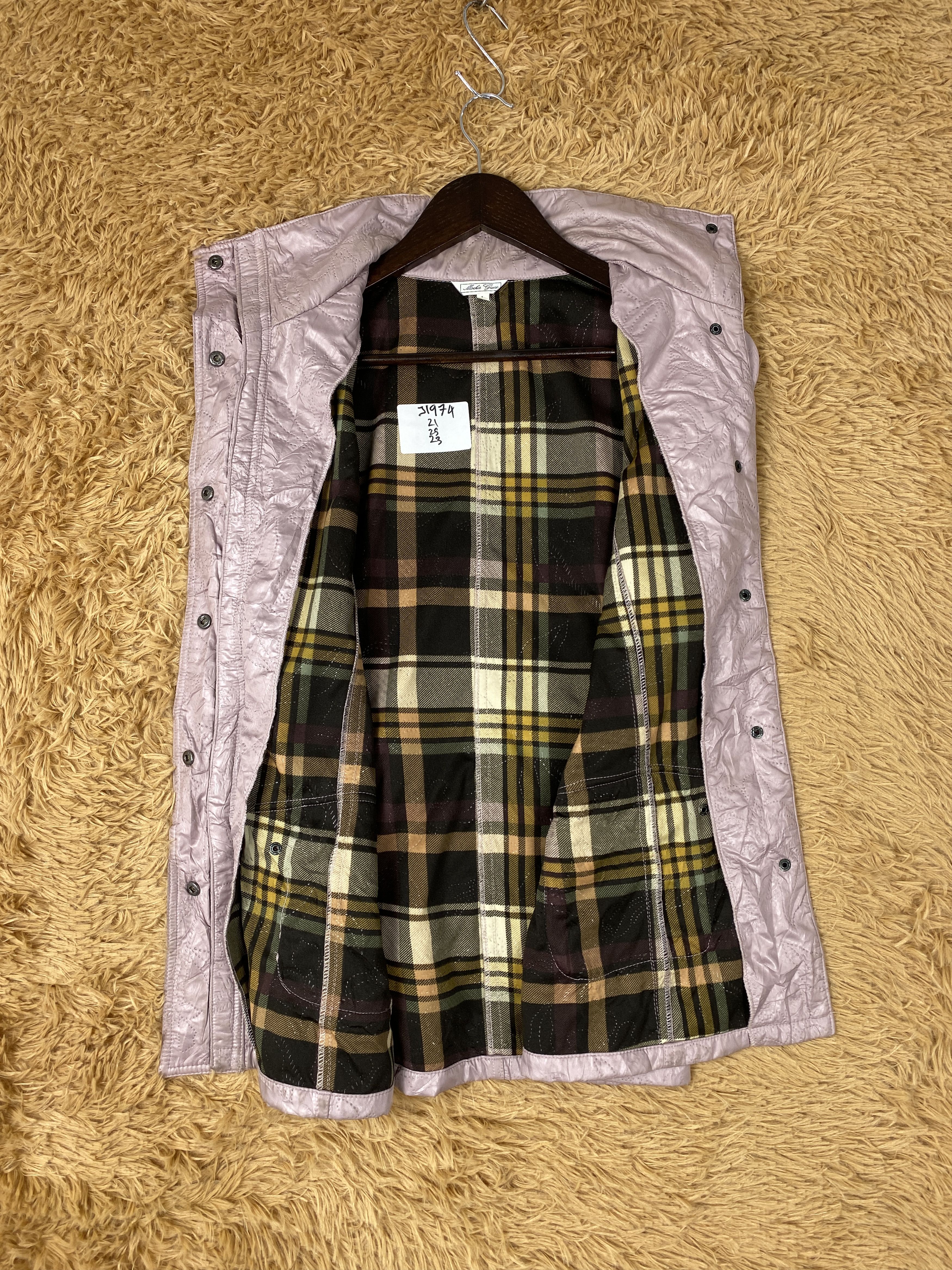 Japanese Brand Vintage Mocka Giene Flannel Lining Jacket J1974 Size US S / EU 44-46 / 1 - 7 Thumbnail