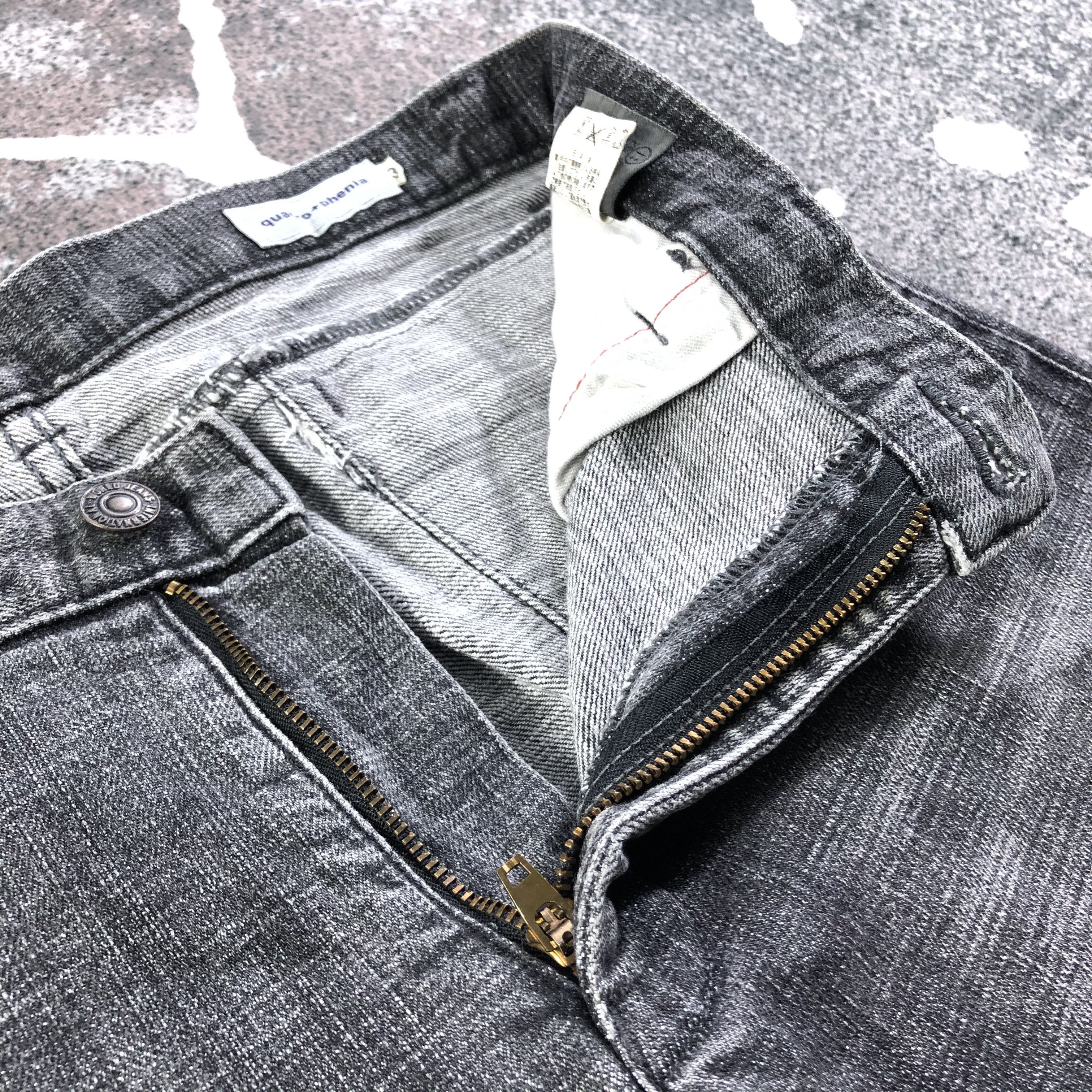 Japanese Brand Quadrophenia Faded Black Biker Jeans KJ2149 Size US 32 / EU 48 - 6 Thumbnail