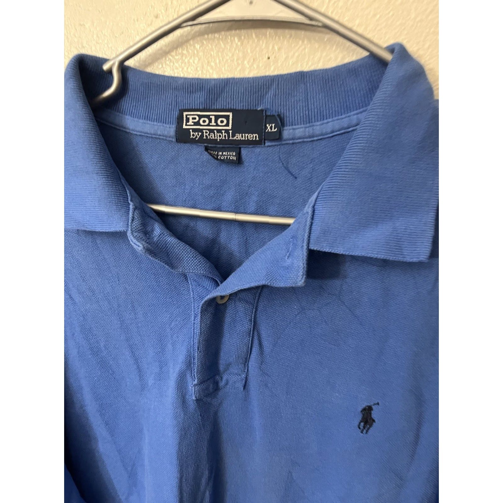 Polo Ralph Lauren VINTAGE Polo Ralph Lauren Polo Men’s XL Distressed Pony Cotton Made In Mex. Blue Size US XL / EU 56 / 4 - 2 Thumbnail