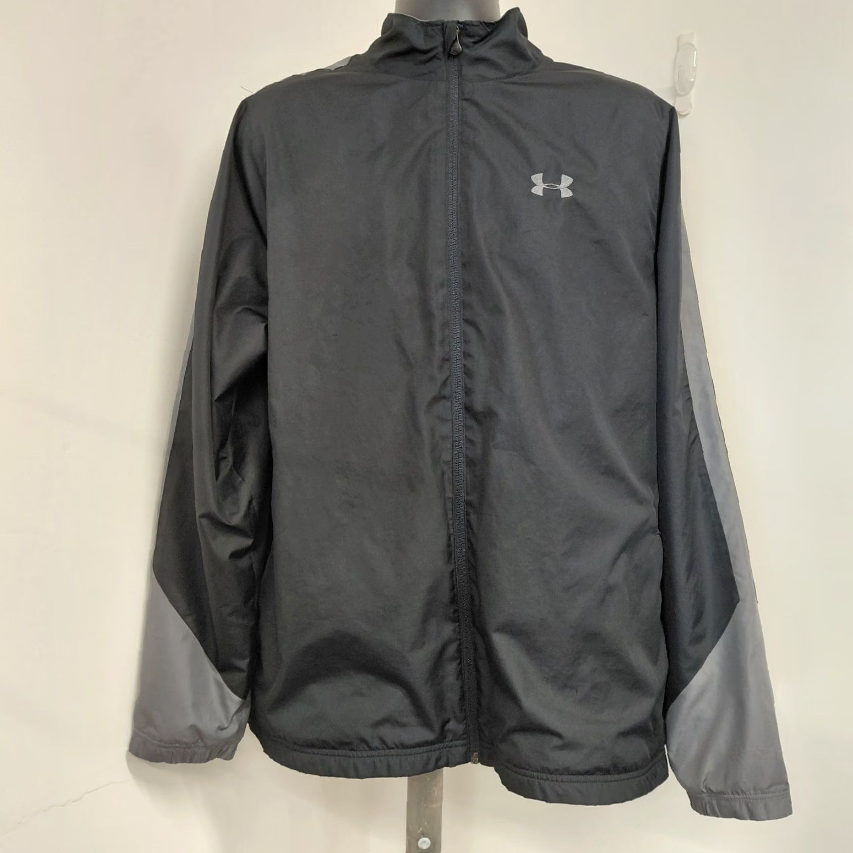 Under Armour Under Armour Jacket Mens XL Black/Gray Full Zip All Seasons Regular Fit Vented Olympia Size US XL / EU 56 / 4 - 2 Thumbnail