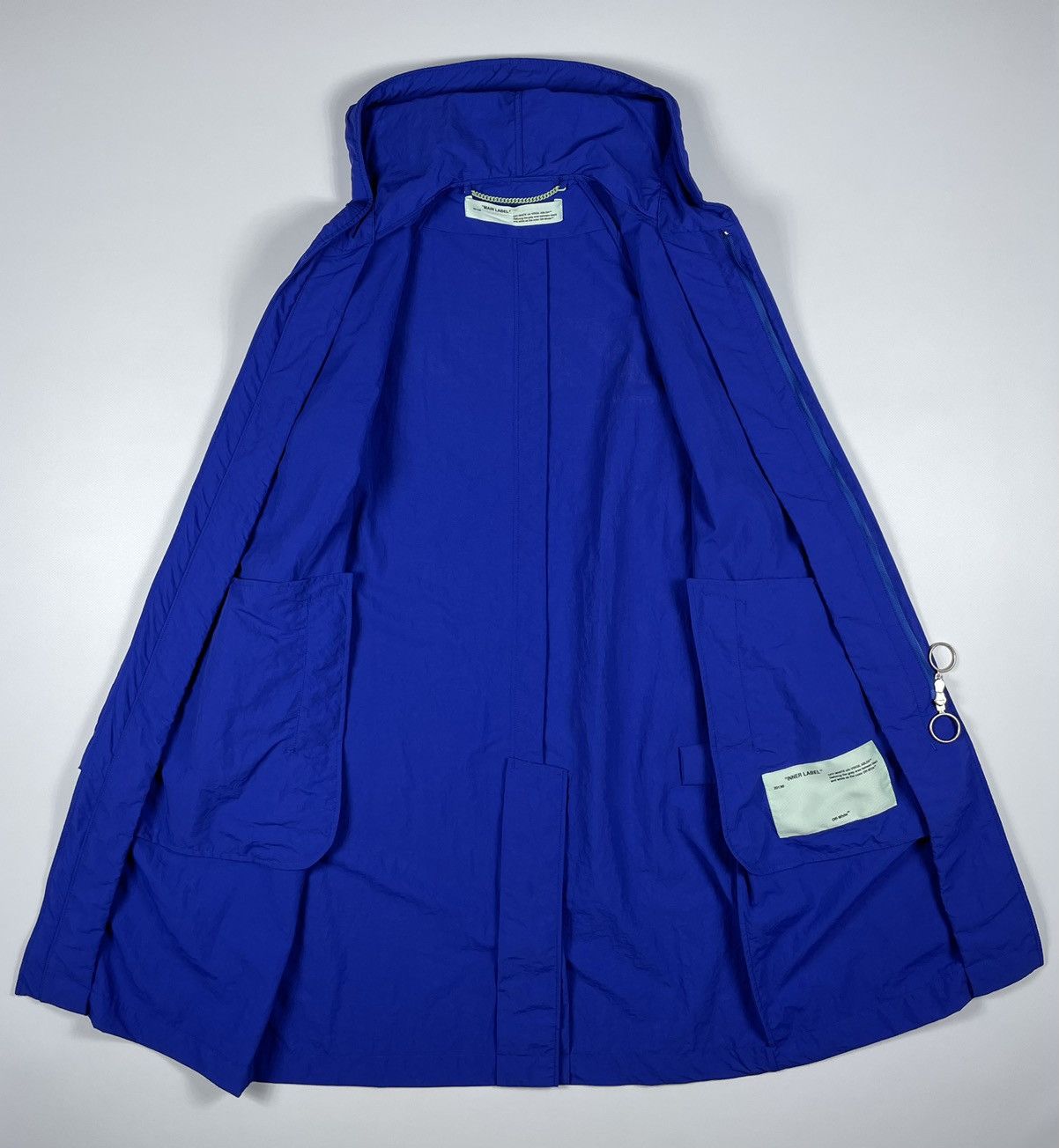 Off-White Off-White Logo Windbreaker Coat Full-length jackets Size US S / EU 44-46 / 1 - 10 Thumbnail