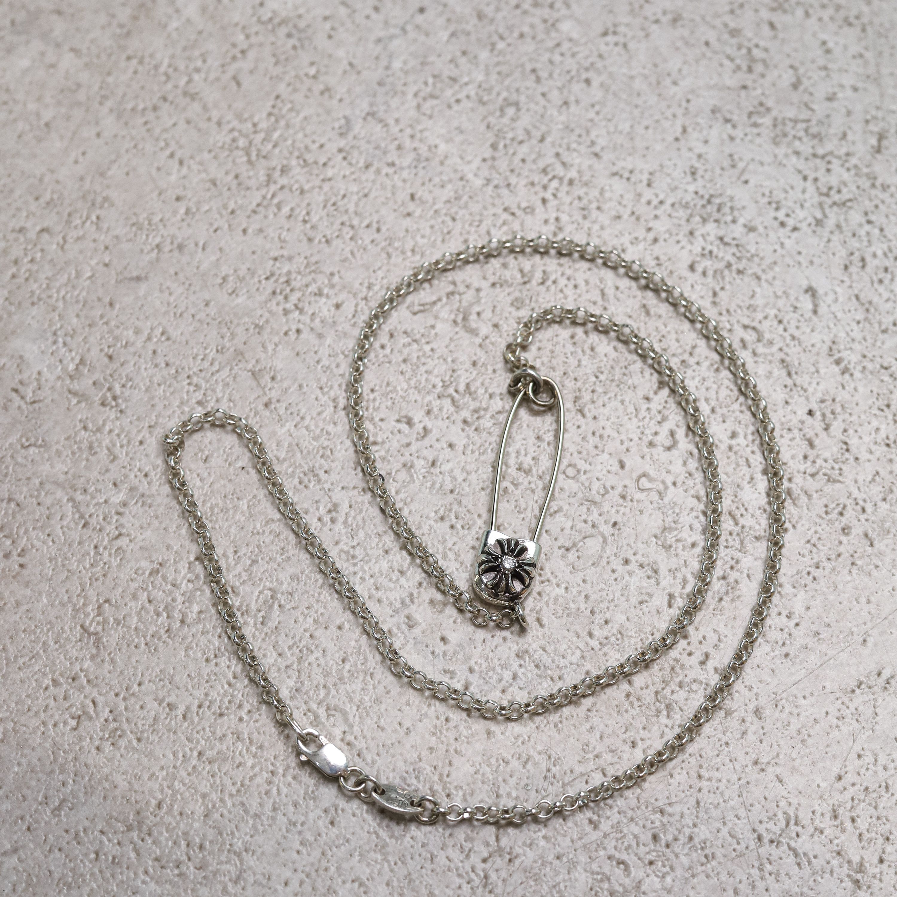Chrome Hearts CHROME HEARTS DIAMOND Safety Pin Necklace SILVER Size ONE SIZE - 7 Thumbnail