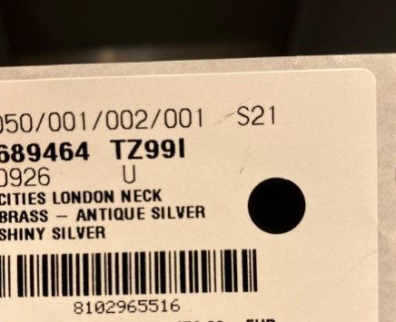 Balenciaga o1mt1gz0824 / Dup / Size: OS / Cities London Necklace Size ONE SIZE - 2 Thumbnail