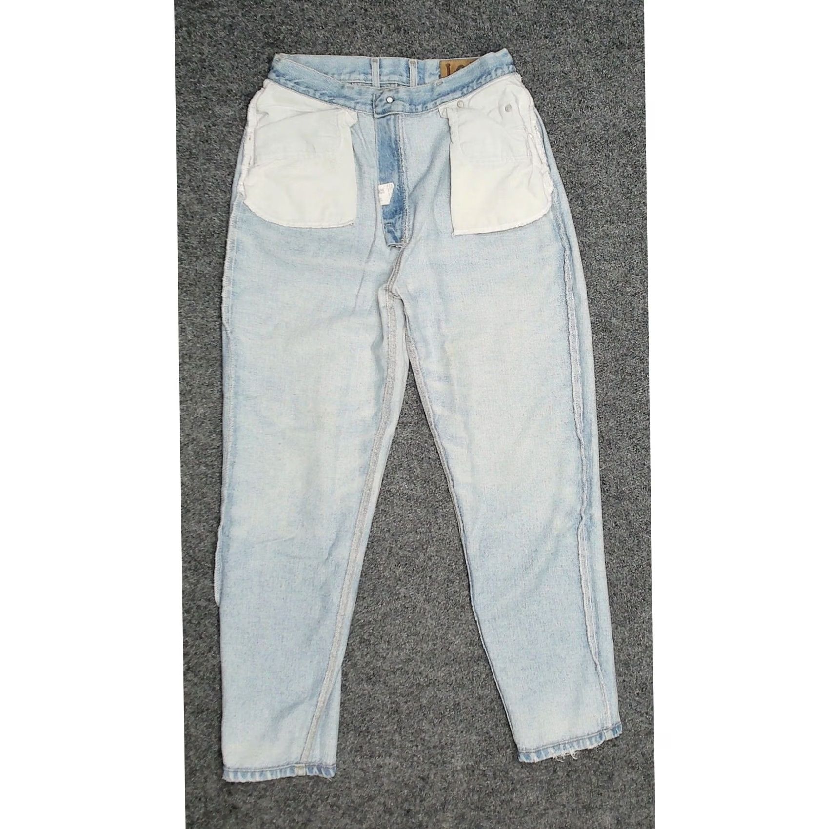 Lee VINTAGE Lee 80s High Waist Mom Jeans Tapered Light Wash USA Sz 10 W30 L28 Womens Jeans Size 32" / US 10 / IT 46 - 5 Thumbnail