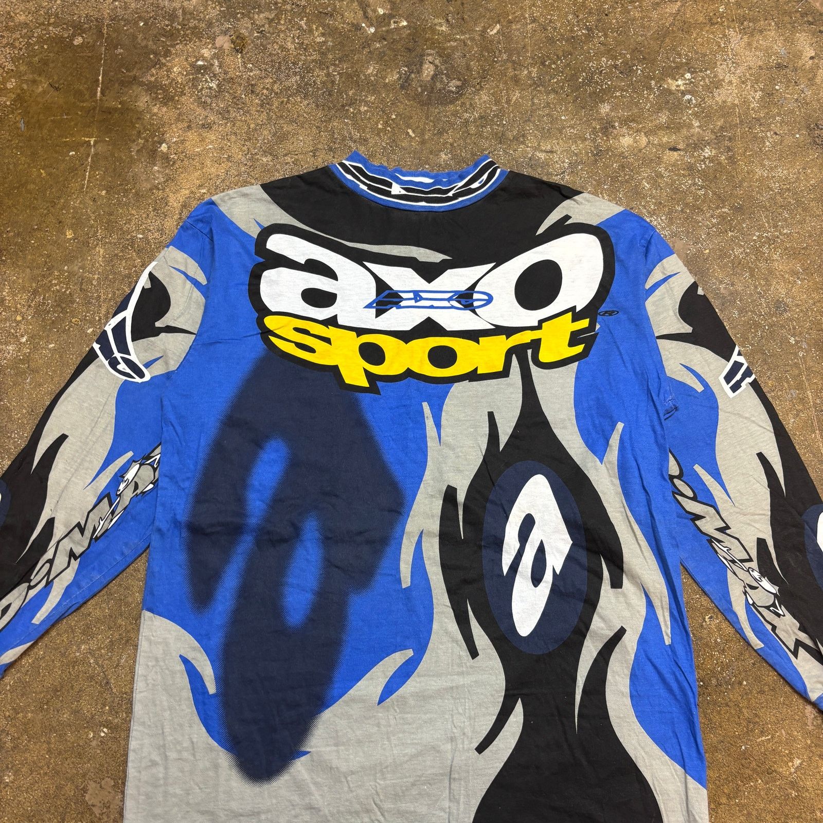 ビンテージ AXO sport モトクロス シャツ スウェット 80s 90s Vintage AXO Sport Racing Team Shirt Motocross Moto-x Race