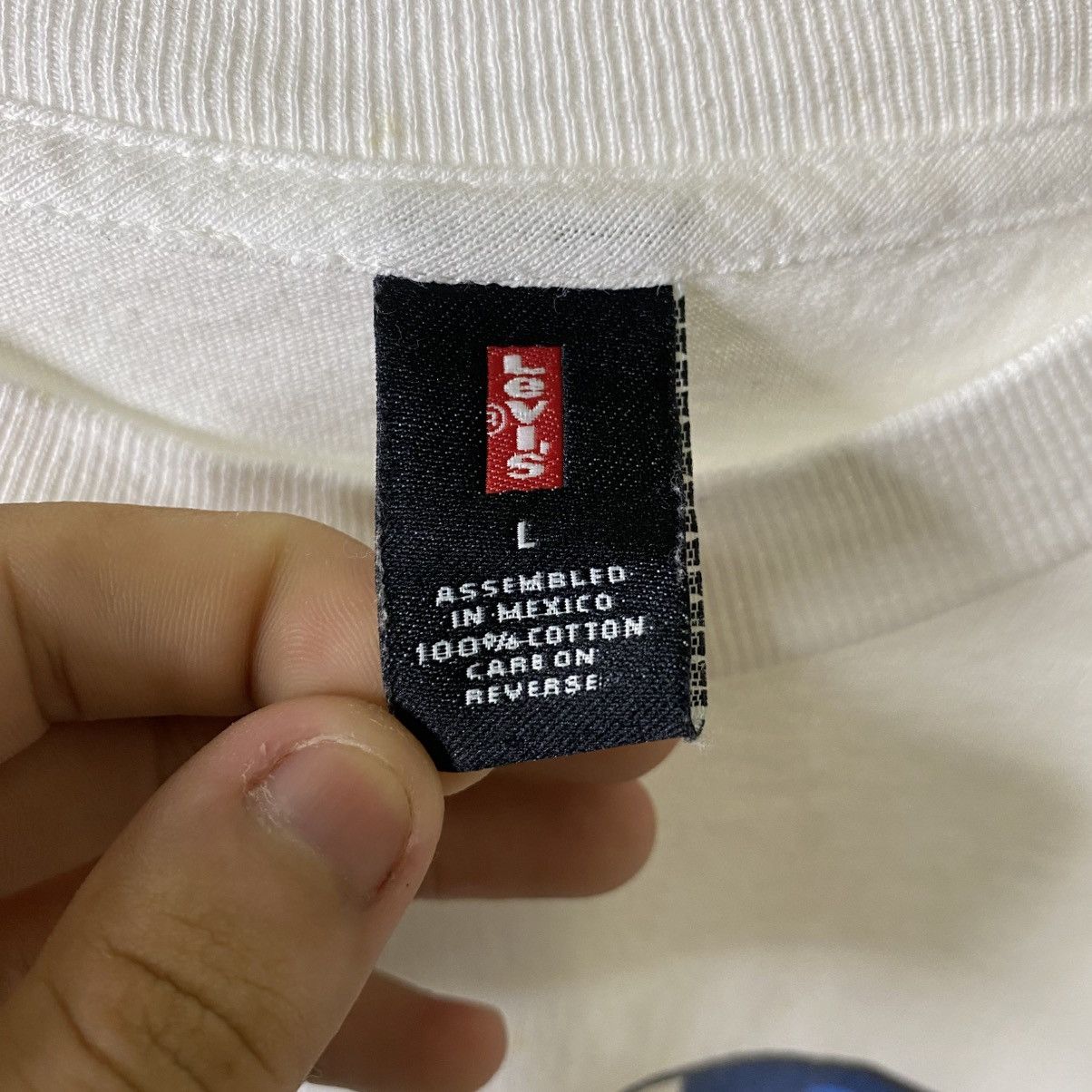 Levi's Vintage 1990s Levis USA Star T Shirt Size US L / EU 52-54 / 3 - 4 Thumbnail