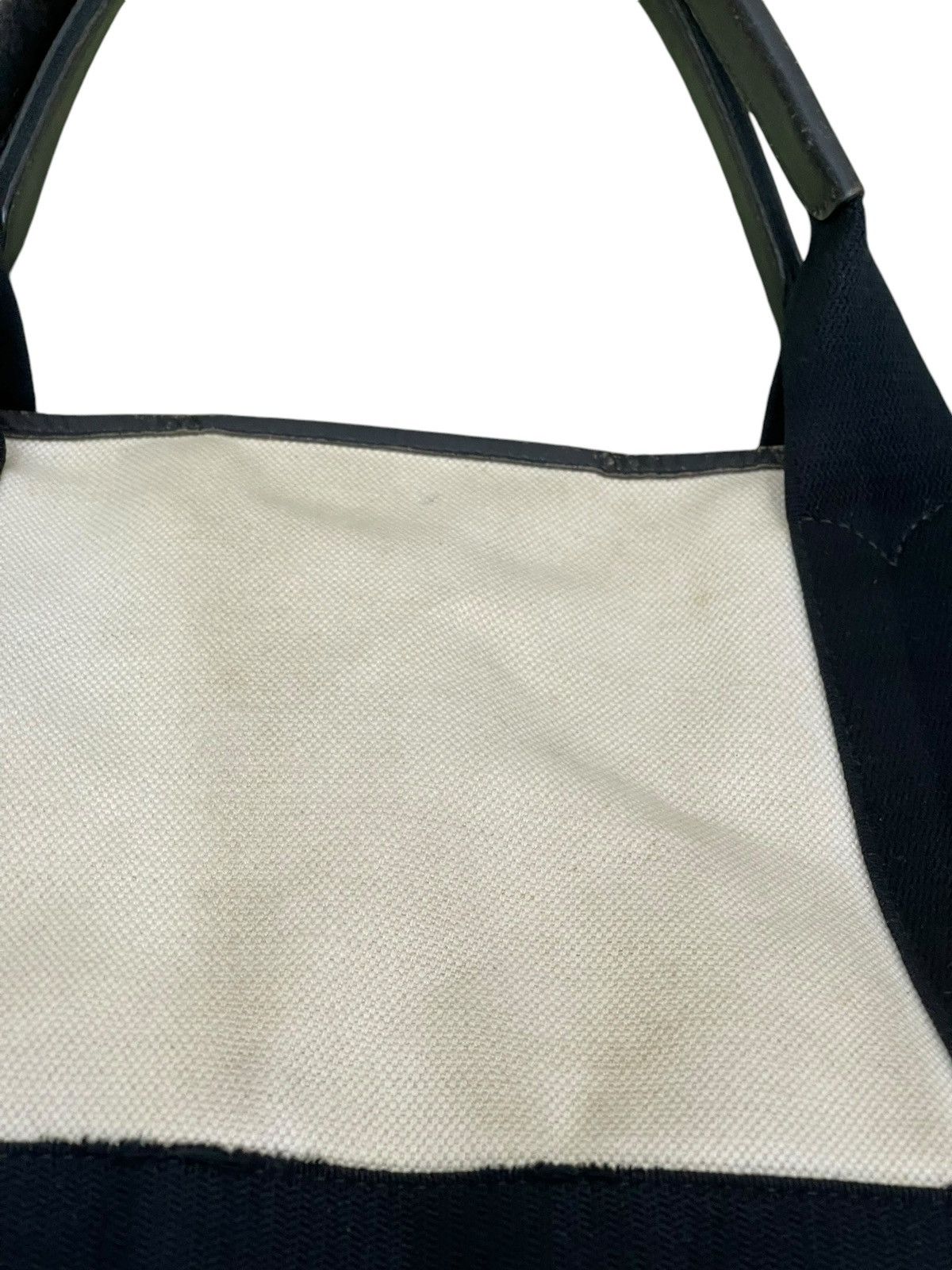Balenciaga Balenciaga Paris Cotton Canvas Leather Tote Bag 9🟩 Size ONE SIZE - 18 Thumbnail