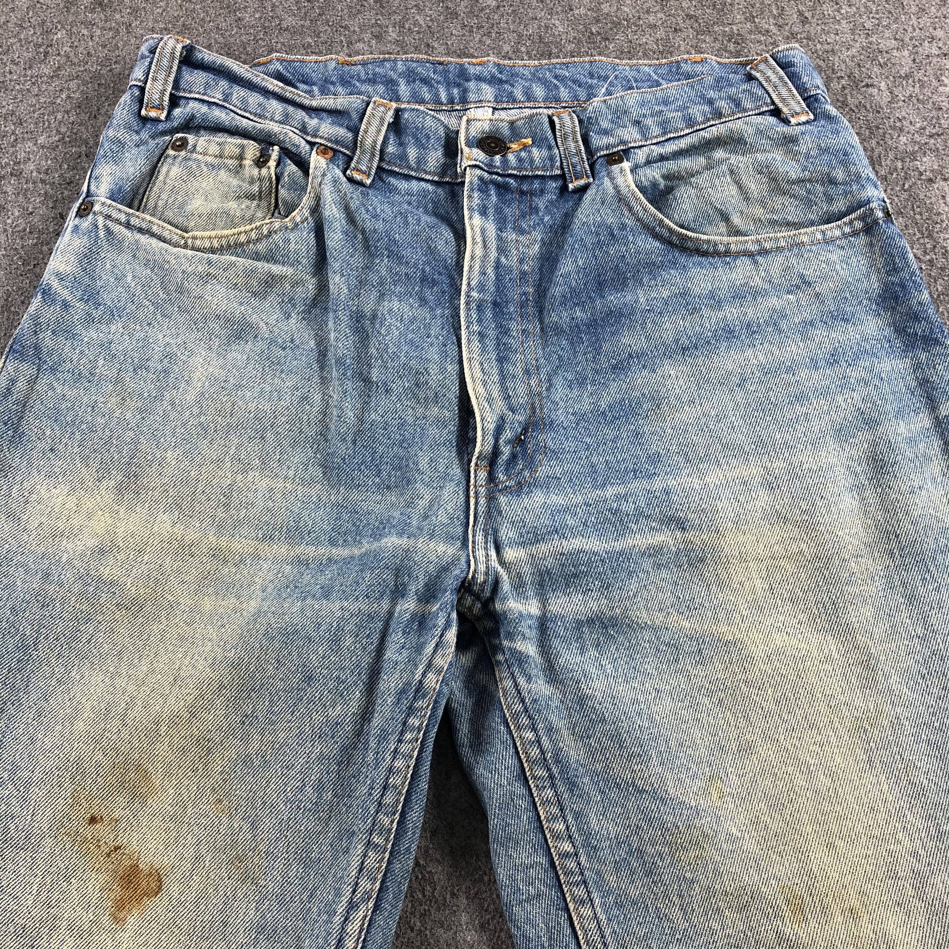 Levi's 90s Vintage Blue Wash Levis 516 Jeans-J2042 Size US 33 - 3 Thumbnail