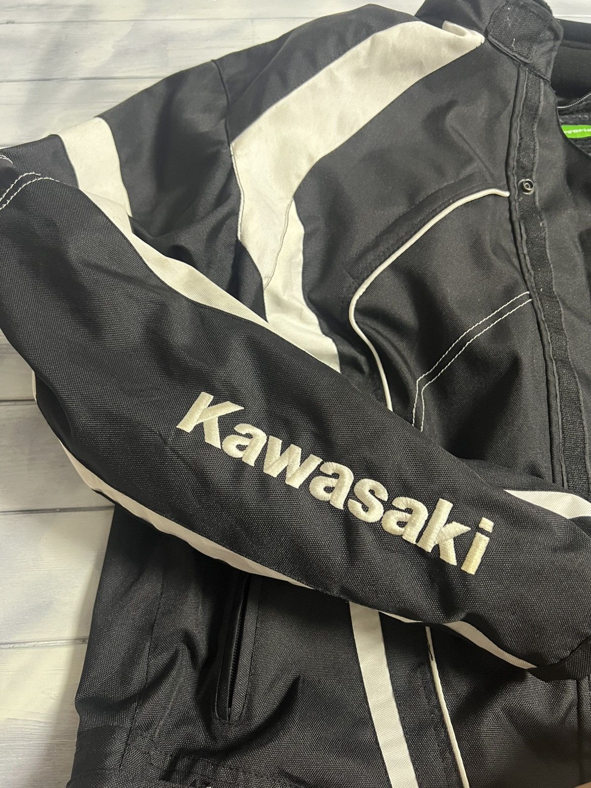 Vintage Rare Vintage Moto Racing Jacket Kawasaki Team Moto Bike Size US XL / EU 56 / 4 - 10 Thumbnail