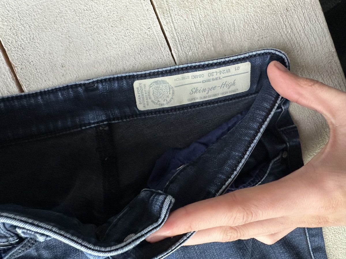 Diesel 🚨 DIESEL AVANT GARDE GOTHIC WOMEN JEANS LOGO IFSIXWASNINE Size 24" / US 00 / IT 34 - 6 Thumbnail