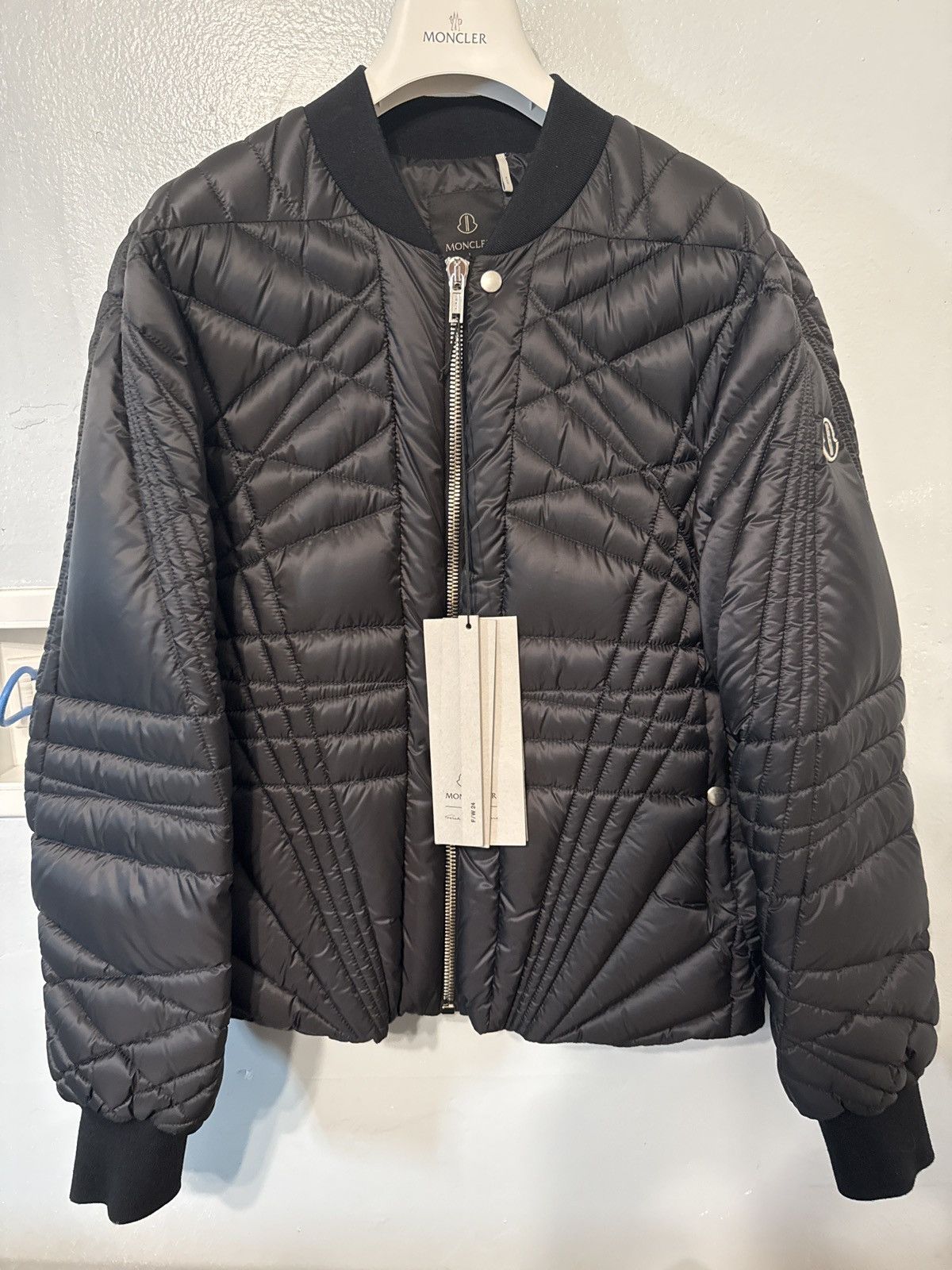 Moncler × Rick Owens Rick Owens x Moncler Megapenta flight jacket Size US S / EU 44-46 / 1 - 1 Thumbnail
