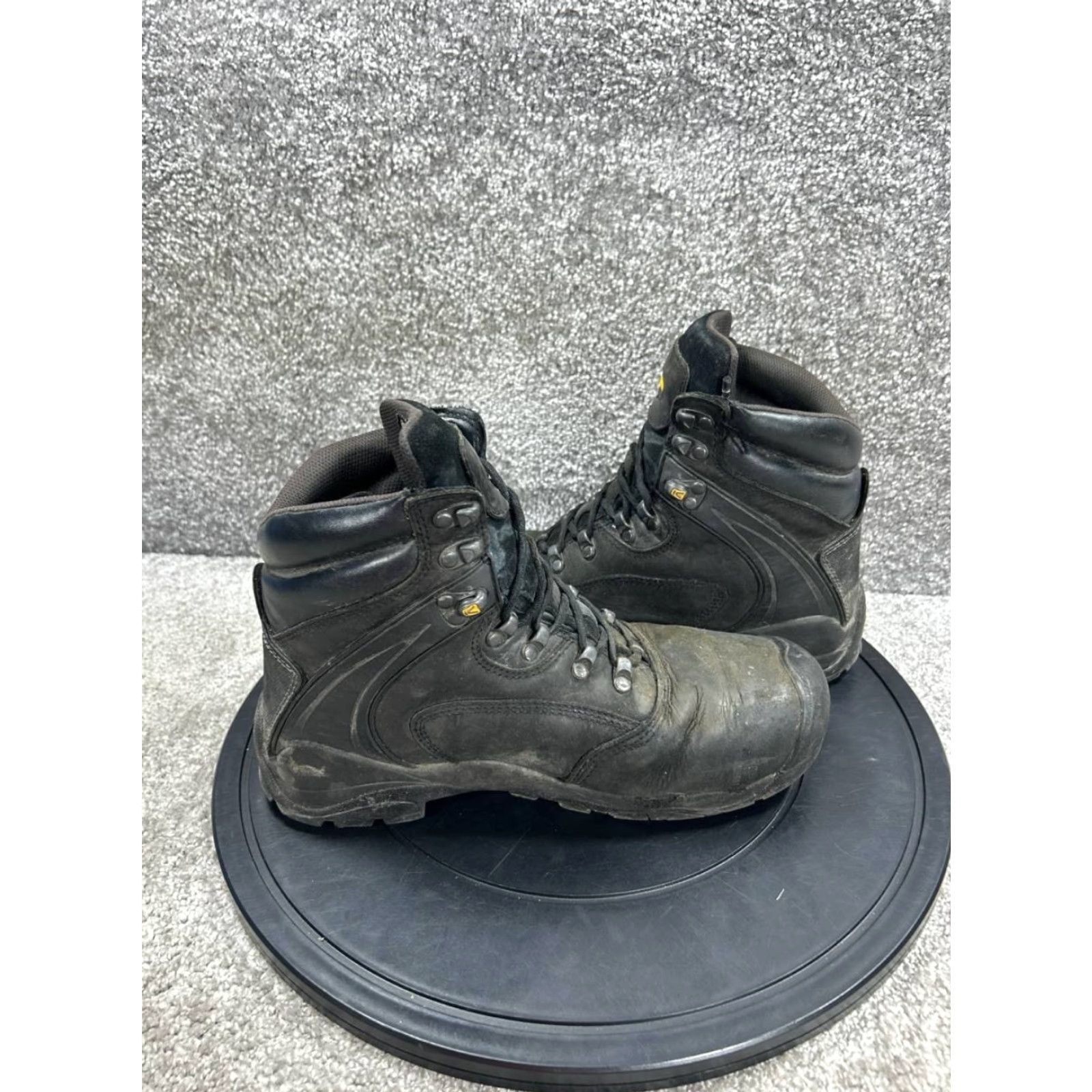 KEEN Keen Boots Mens 8.5 D Louisville Steel Toe Work Black Leather Waterproof Boot Size US 8.5 / EU 41-42 - 4 Thumbnail